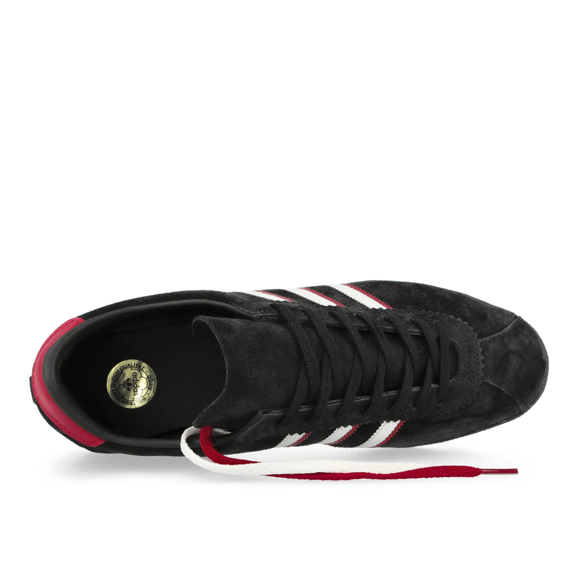 adidas London 96 Core Black / Footwear White / Better Scarlet Low Top Sneakers Detailfoto | Overkill