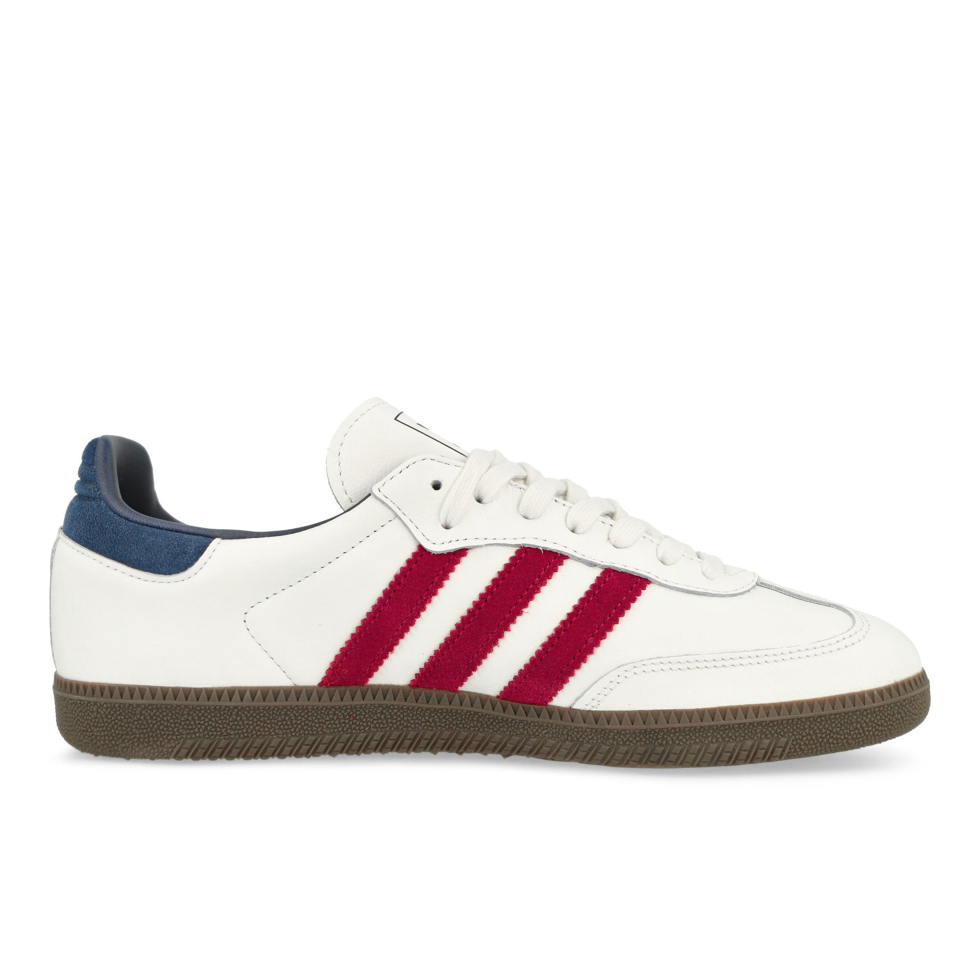 adidas Samba OG Core White / Team Victory Red / Night Indigo Low Top Sneakers Silhouette | Overkill