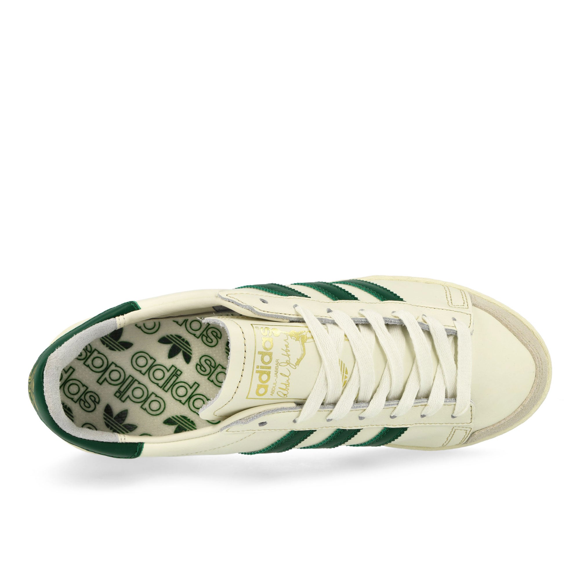 adidas Jabbar Lo Off White / Dark Green / Cream White Low Top Sneakers Detail View 6 | Overkill
