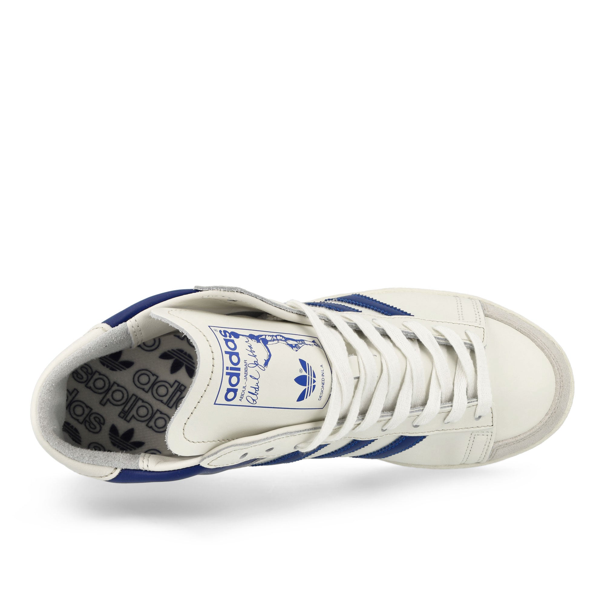 adidas Jabbar Hi Off White / Collegiate Royal / Cream White High Top Sneakers Detailfoto | Overkill