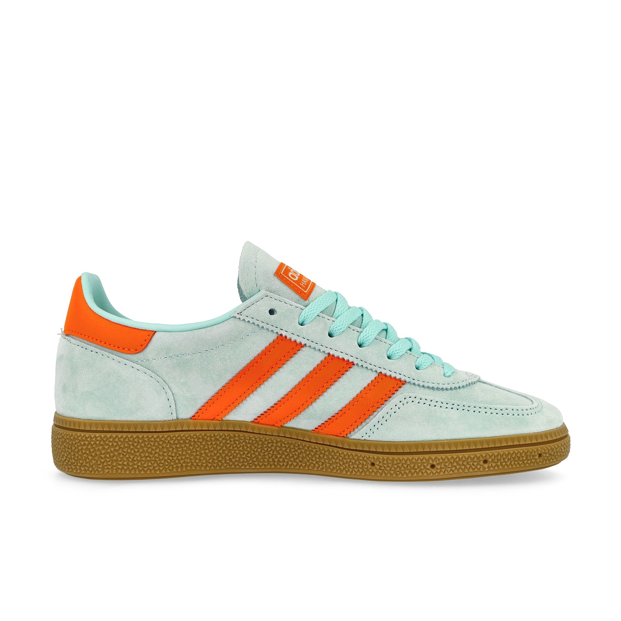 adidas Handball Spezial W Semi Flash Aqua / Impact Orange / Gum Low Top Sneakers Silhouette | Overkill
