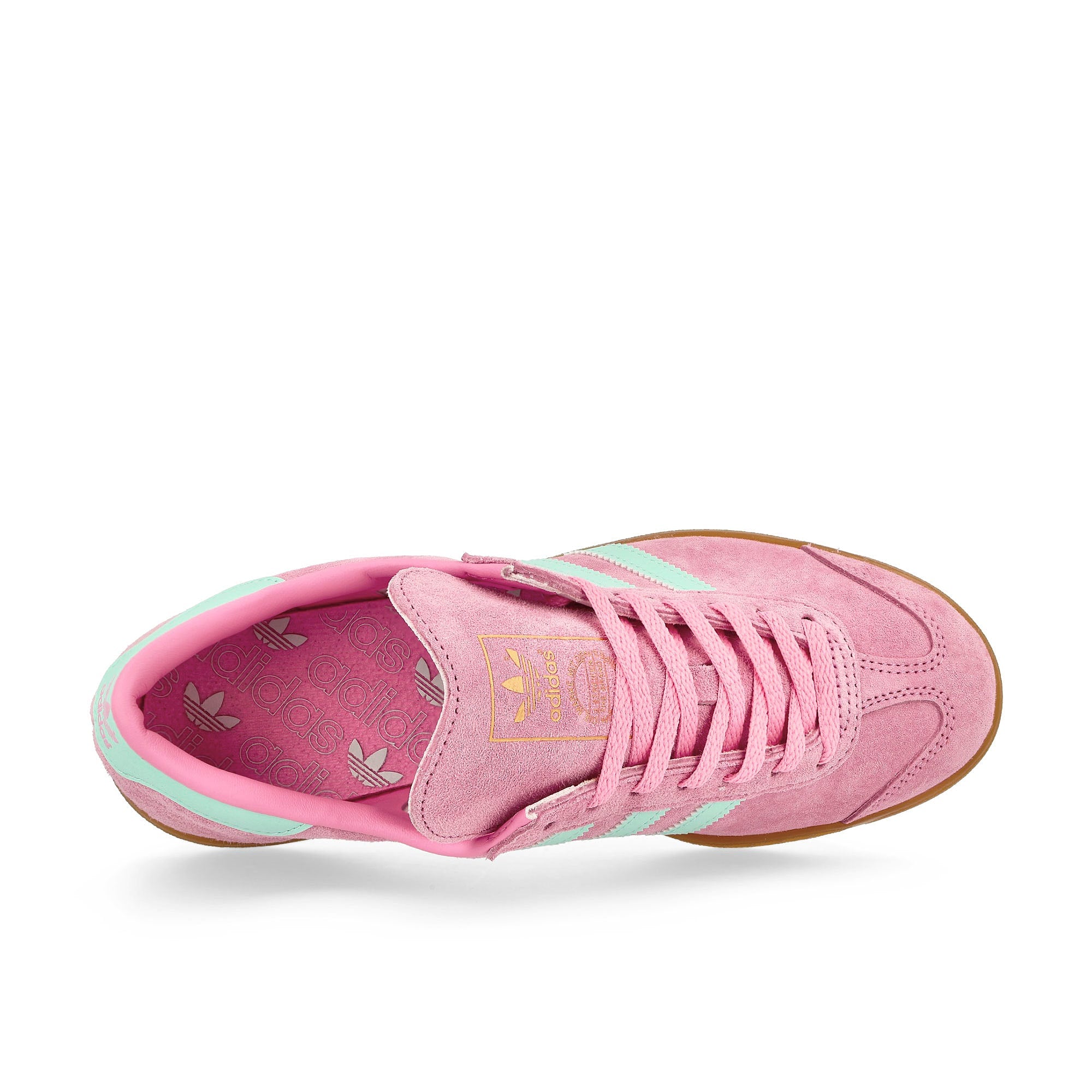 adidas Hamburg W Bliss Pink / Semi Flash Aqua / Gum 3 Low Top Sneakers Detailfoto | Overkill