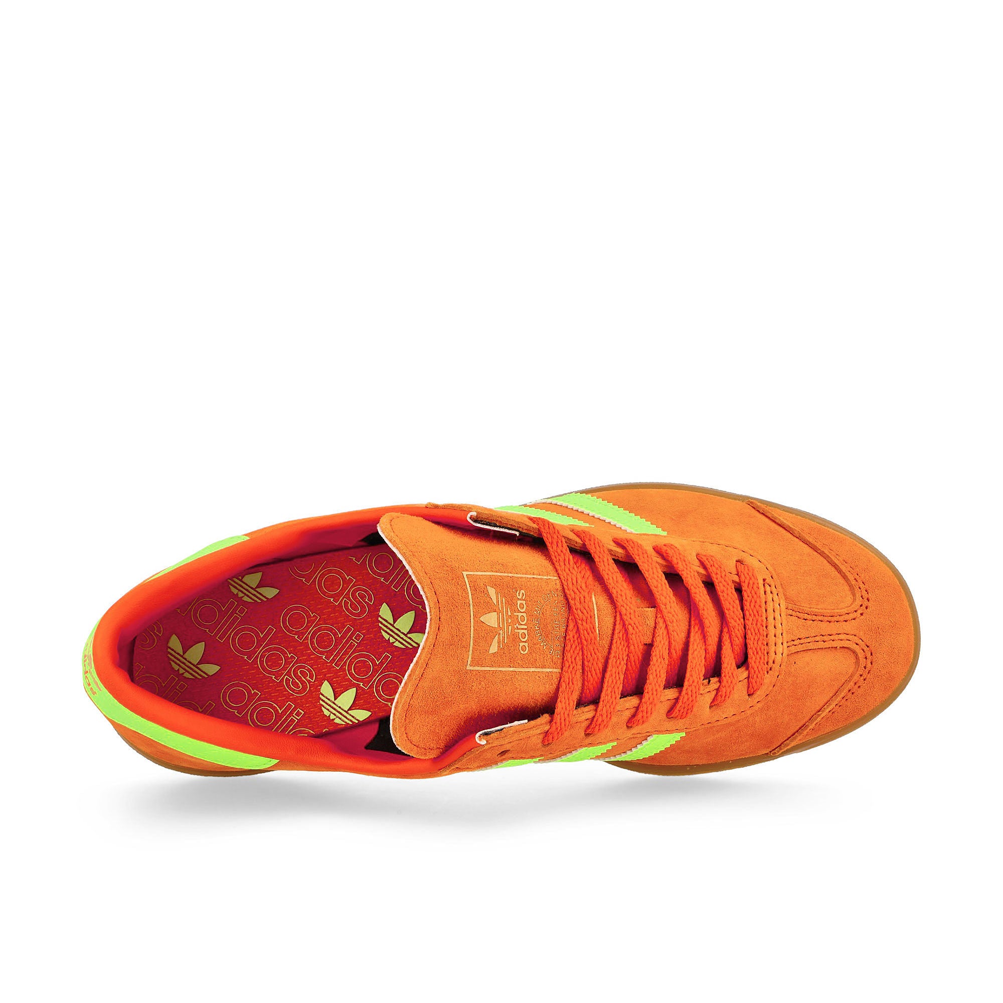 adidas Hamburg W Orange / Solar Green / Gum 3 Low Top Sneakers Detailfoto | Overkill