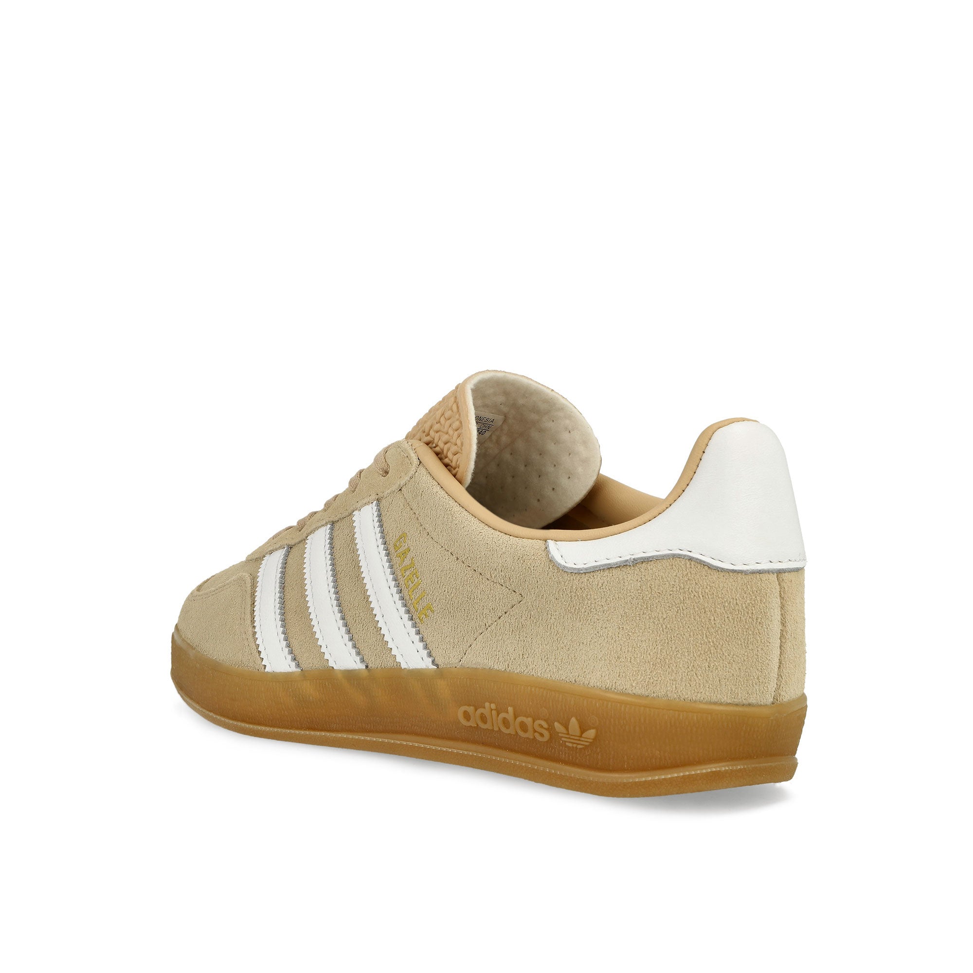 adidas Gazelle Indoor W Magic Beige / Footwear White / Gum 3 Low Top Sneakers Material | Overkill