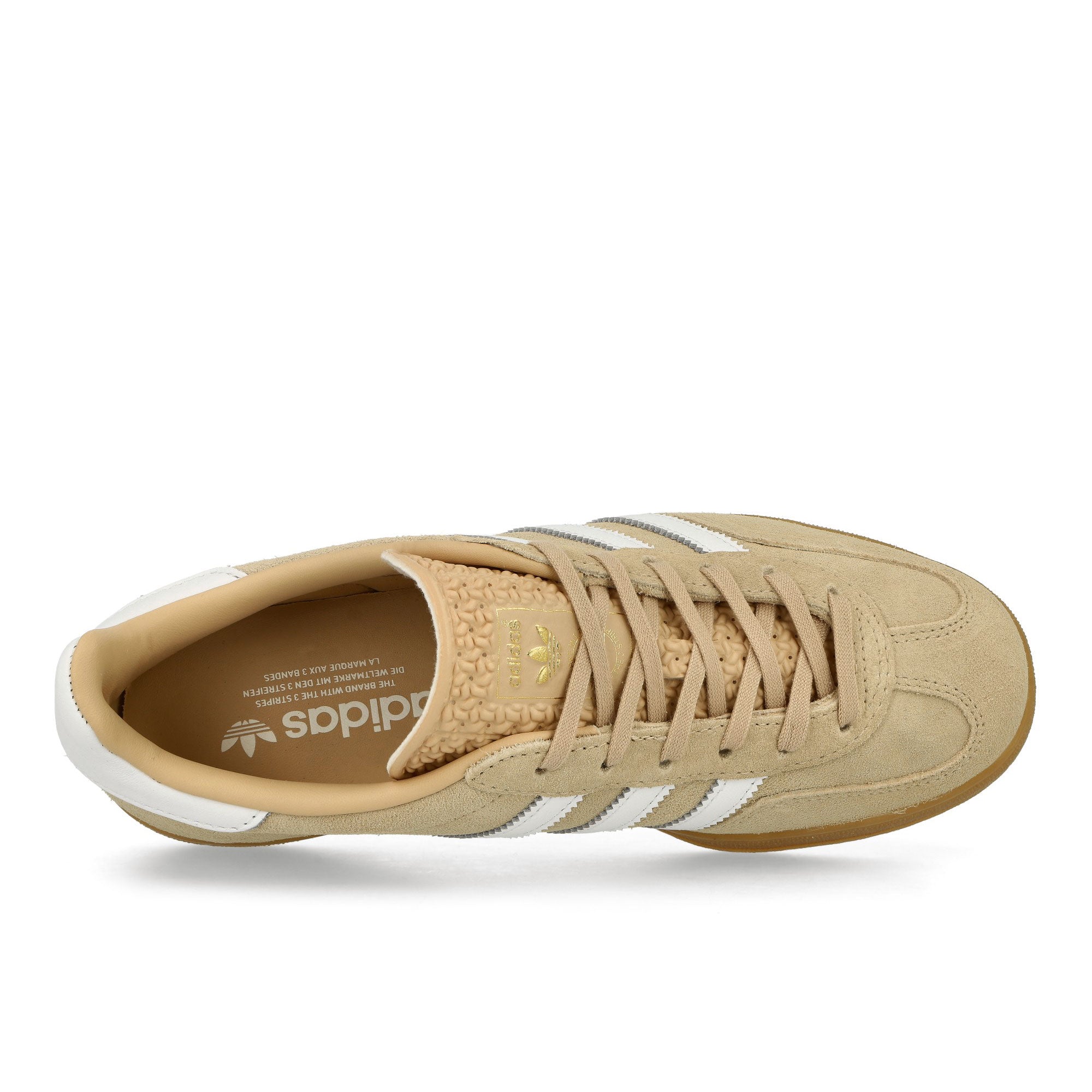 adidas Gazelle Indoor W Magic Beige / Footwear White / Gum 3 Low Top Sneakers Detailfoto | Overkill