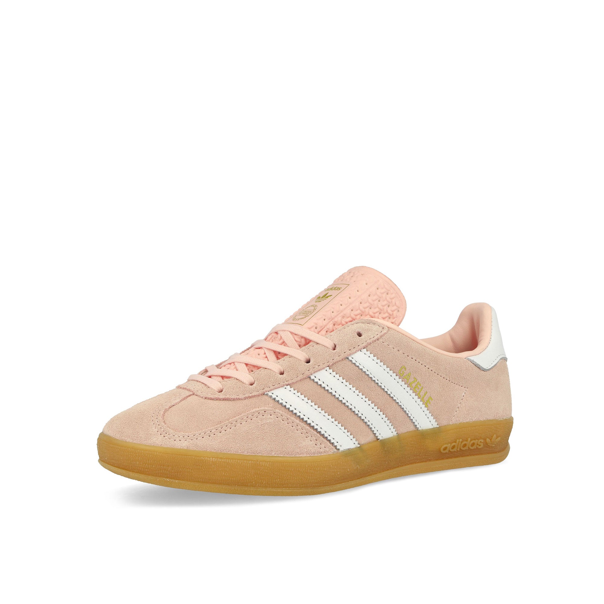 adidas Gazelle Indoor W Sandy Pink / Footwear White / Gum 3 Low Top Sneakers Close Up | Overkill