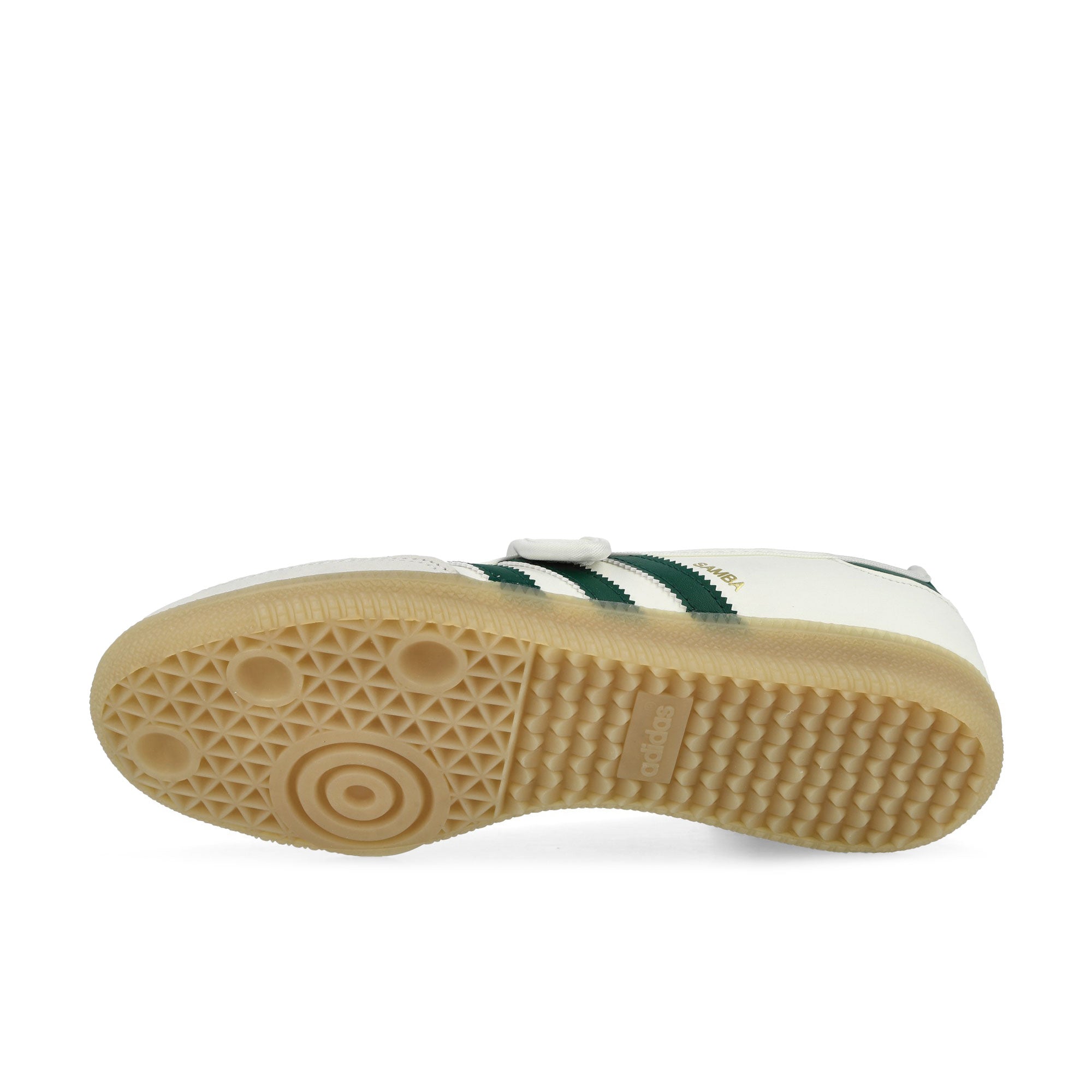 adidas Samba Jane W Off White / Collegiate Green / Gold Metallic Low Top Sneaker IH6485 Detail View 1 | Overkill