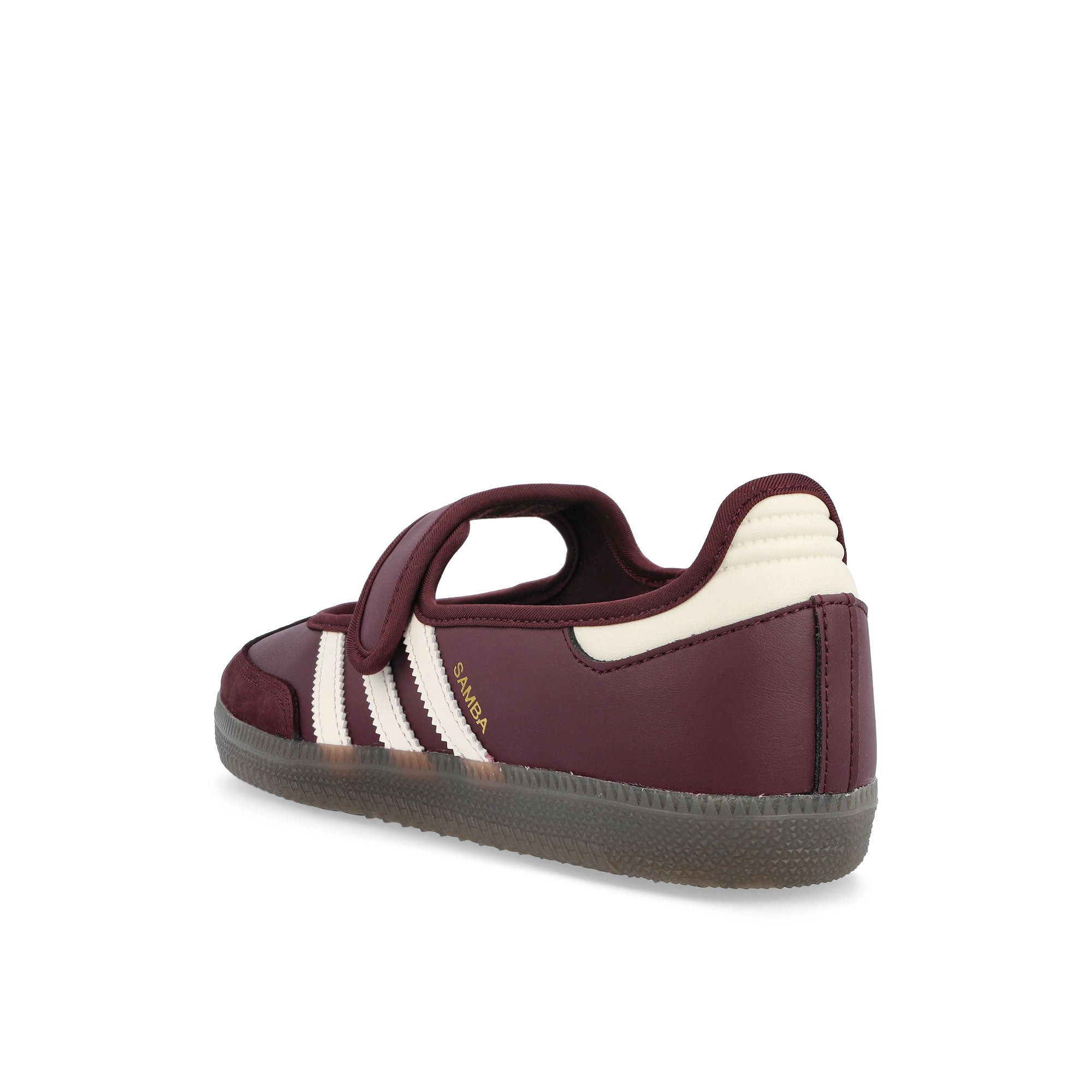 adidas Samba Jane W Maroon / Cream White / Gold Metallic Low Top Sneakers IH6561 Material | Overkill