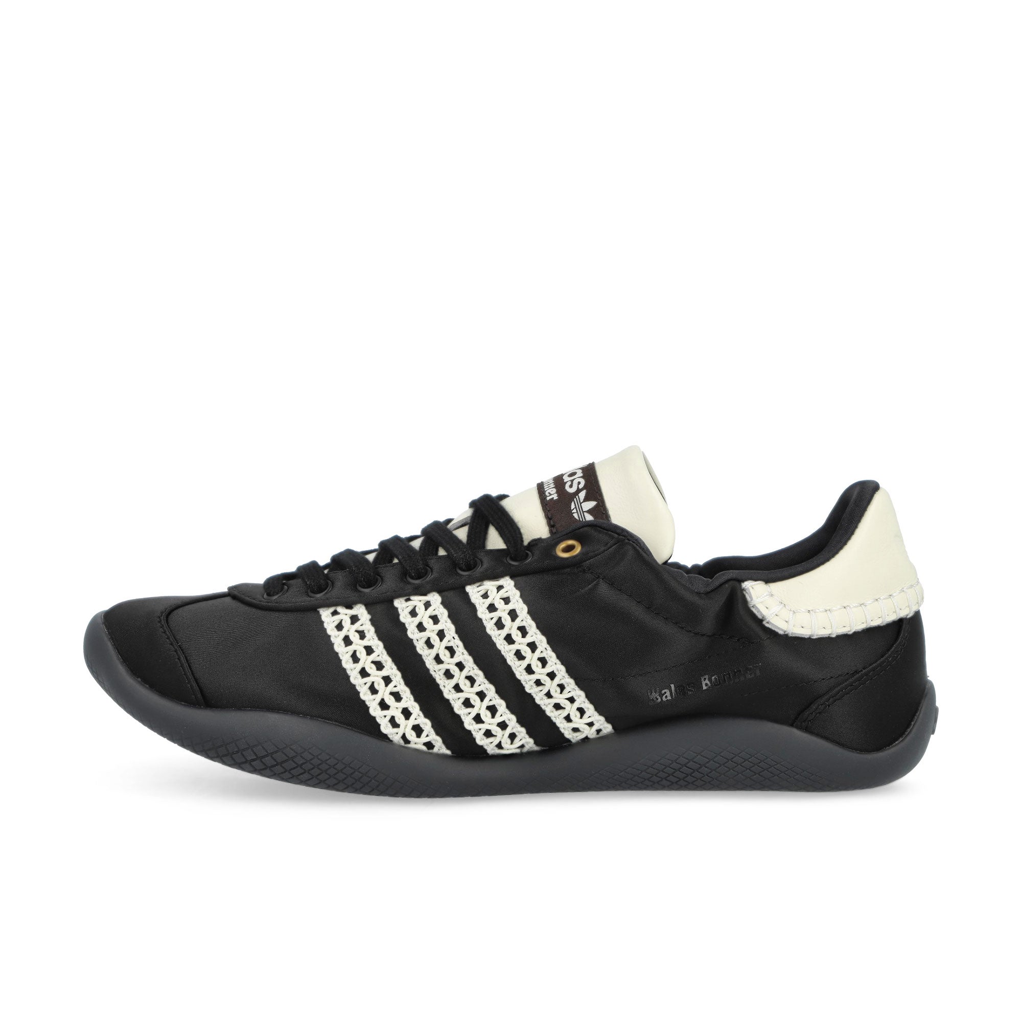 Wales Bonner x adidas Karintha Low Satin Core Black / Dark Brown / Cream White Sneaker IH7259 | Overkill