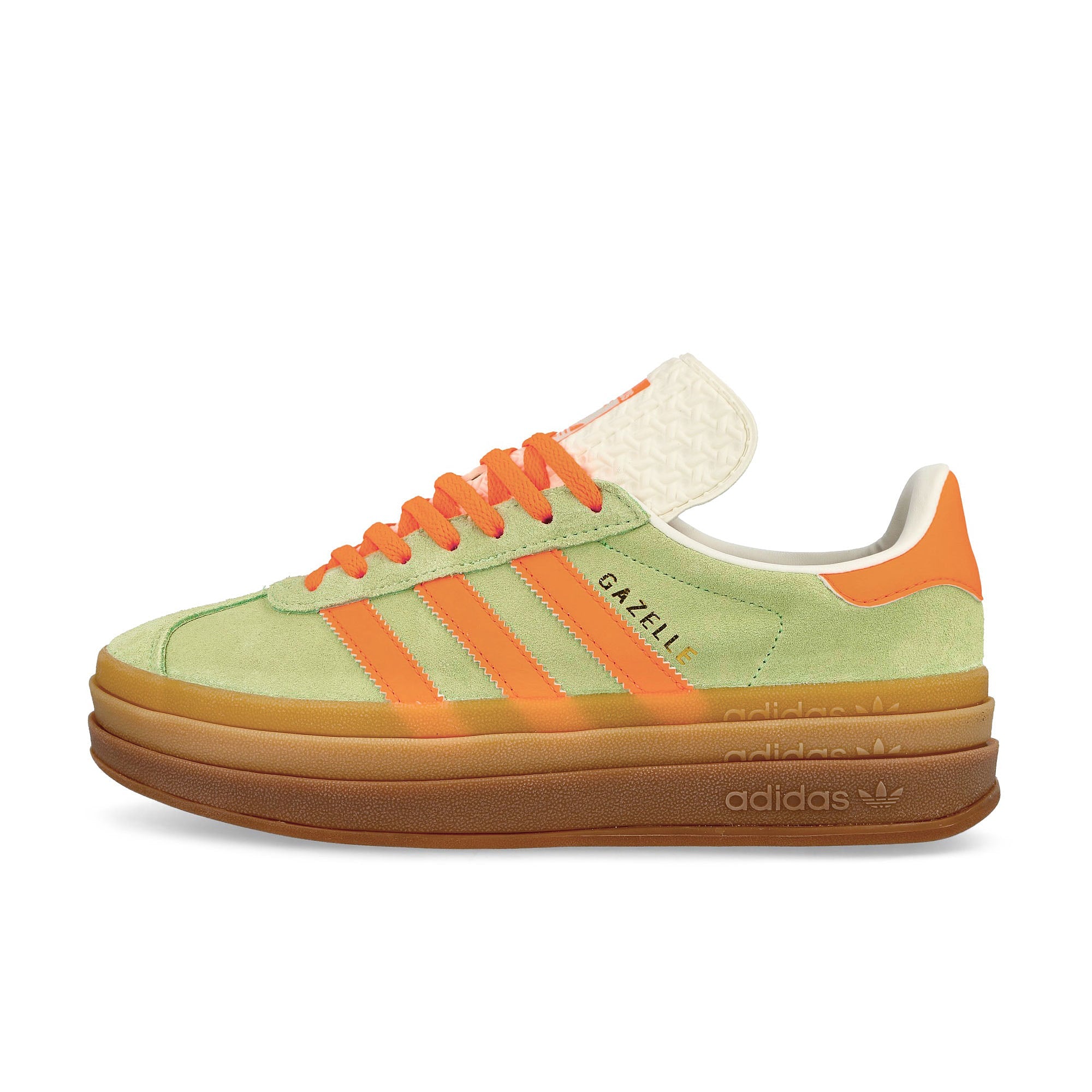 adidas Gazelle Bold W Semi Green Spark / Screaming Orange / Core White Low Top Sneakers IH7495 | Overkill