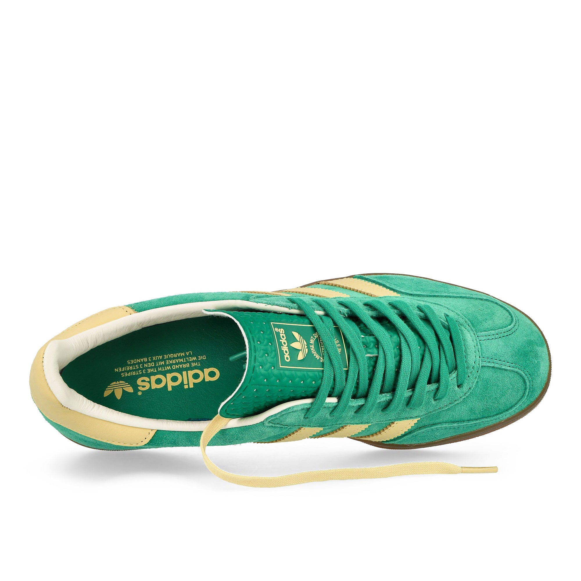 adidas Gazelle Indoor Semi Court Green / Almost Yellow / Gum Low Top Sneakers Detailfoto | Overkill