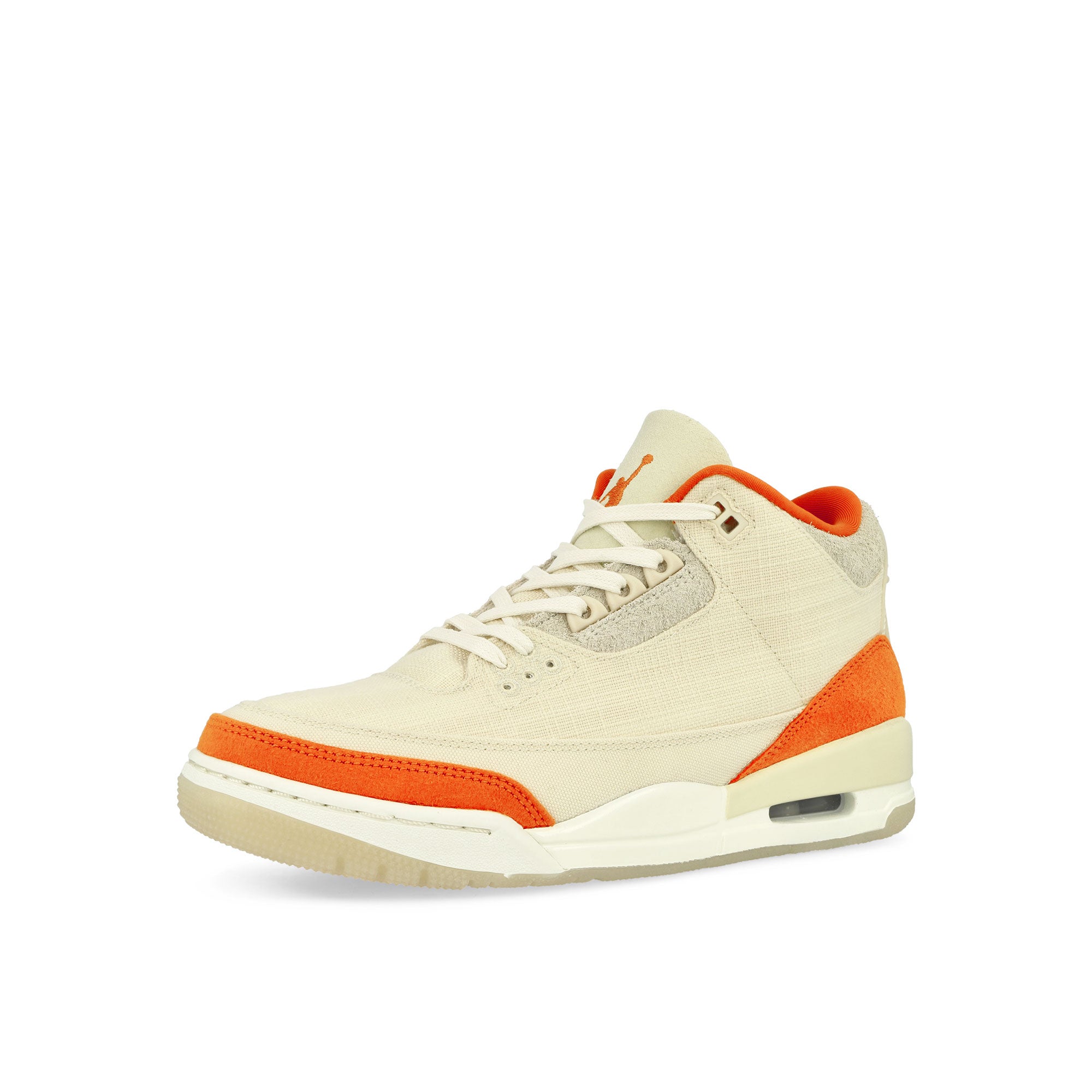 Jordan Wmns Air Jordan 3 Retro Starfish Fossil / Starfish - Sail Mid Top Sneaker IH7694 200 Close-up | Overkill