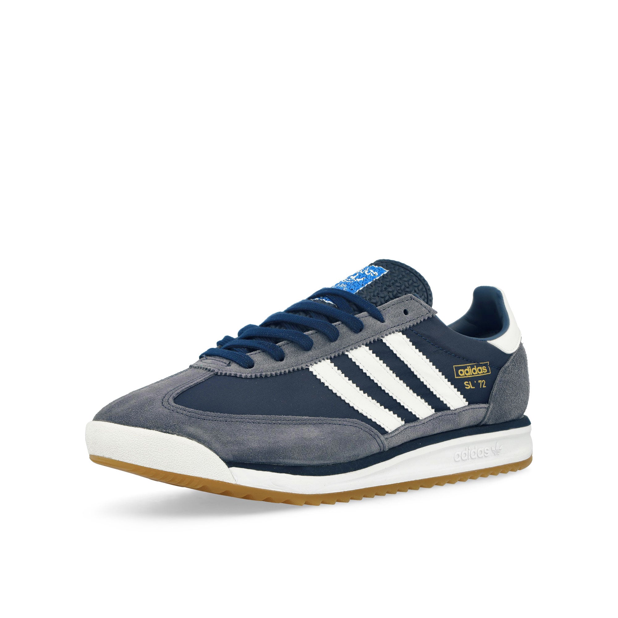 adidas SL 72 RS Night Indigo / Footwear White / Shadow Navy Low Top Sneakers Close Up | Overkill