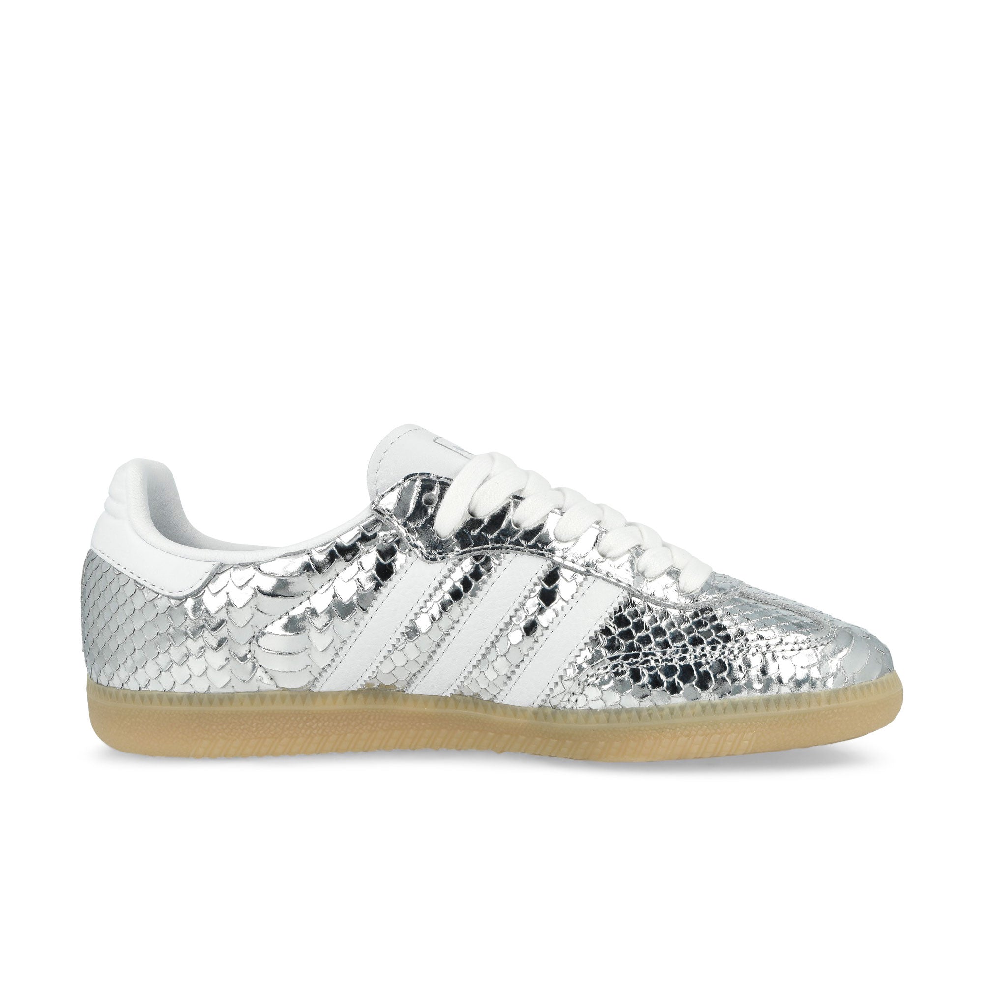 adidas Samba OG W Silver Metallic / Footwear White / Gum 3 Low Top Sneakers IH9016 Silhouette | Overkill