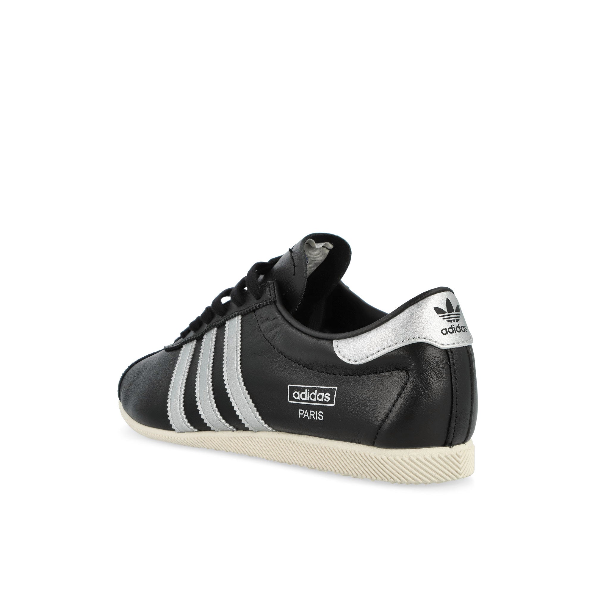 adidas Paris W Core Black / Silver Metallic / Cream White Low Top Sneakers IH9227 Material | Overkill