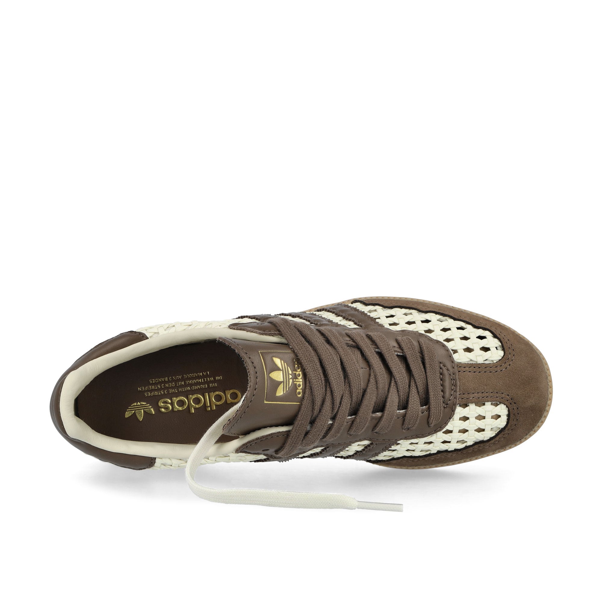 adidas Samba OG W Cream White / Earth Strata / Gold Metallic Low Top Sneakers IH9373 Detailfoto | Overkill