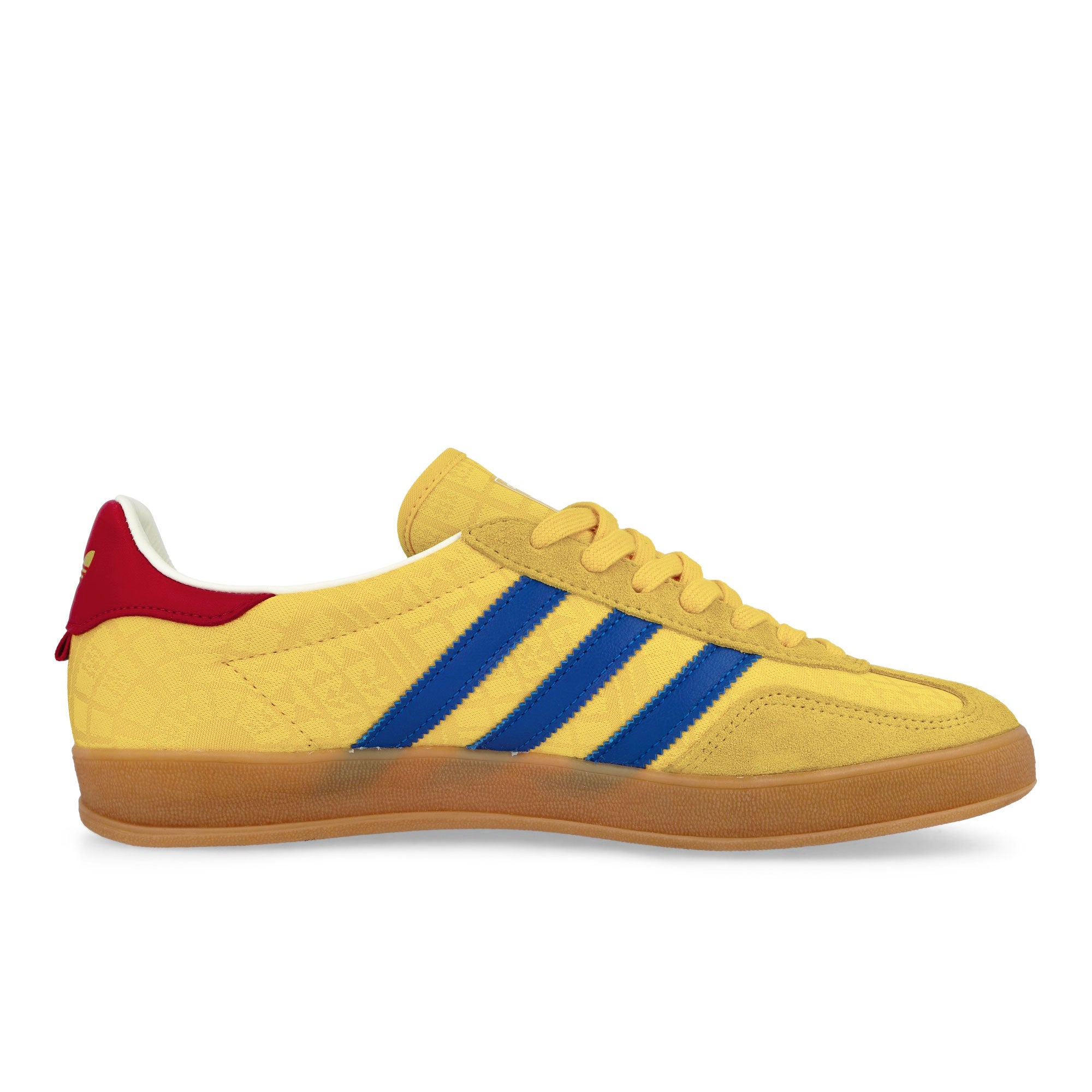 adidas Gazelle Indoor Bold Gold / Power Blue / Team Colleg Red Low Top Sneakers IH9648 Silhouette | Overkill