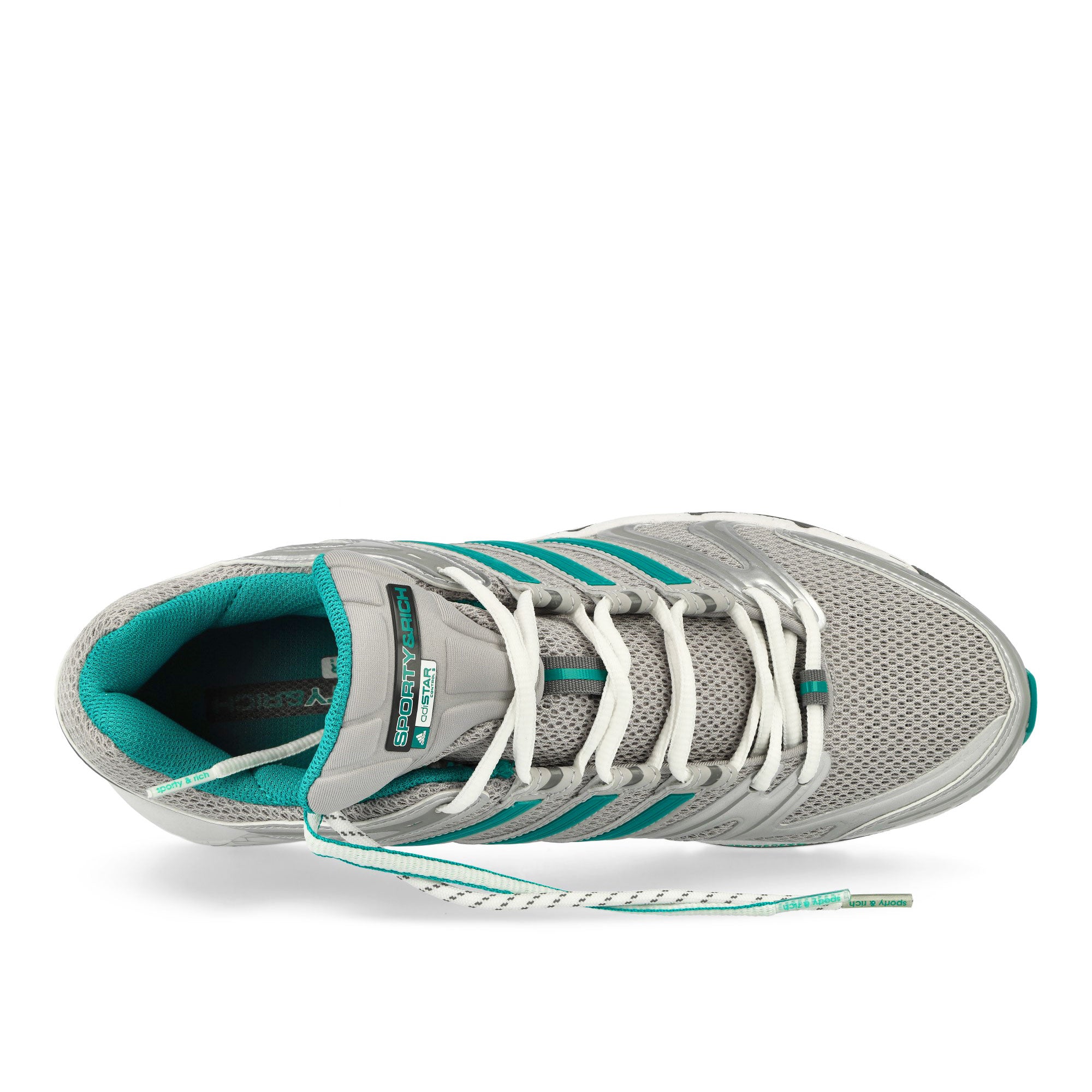 Arte Antwerp Adistar Control 5 Grey Two / Pure Teal / Silver Metallic Low Top Sneakers IH9708 Detailfoto | Overkill