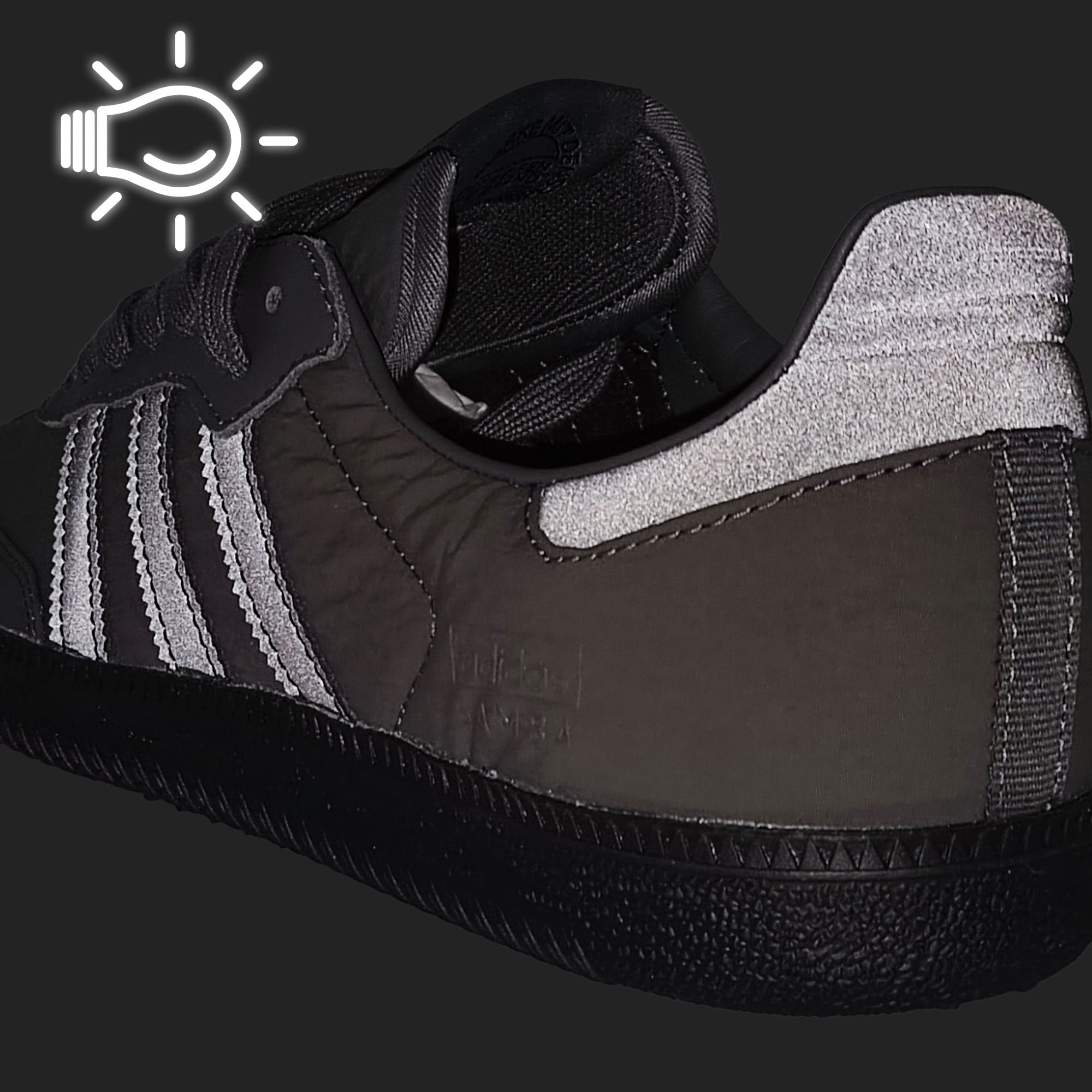 adidas Samba OG Grey Five / Core Black / Core Black Low Top Sneakers Detailfoto | Overkill