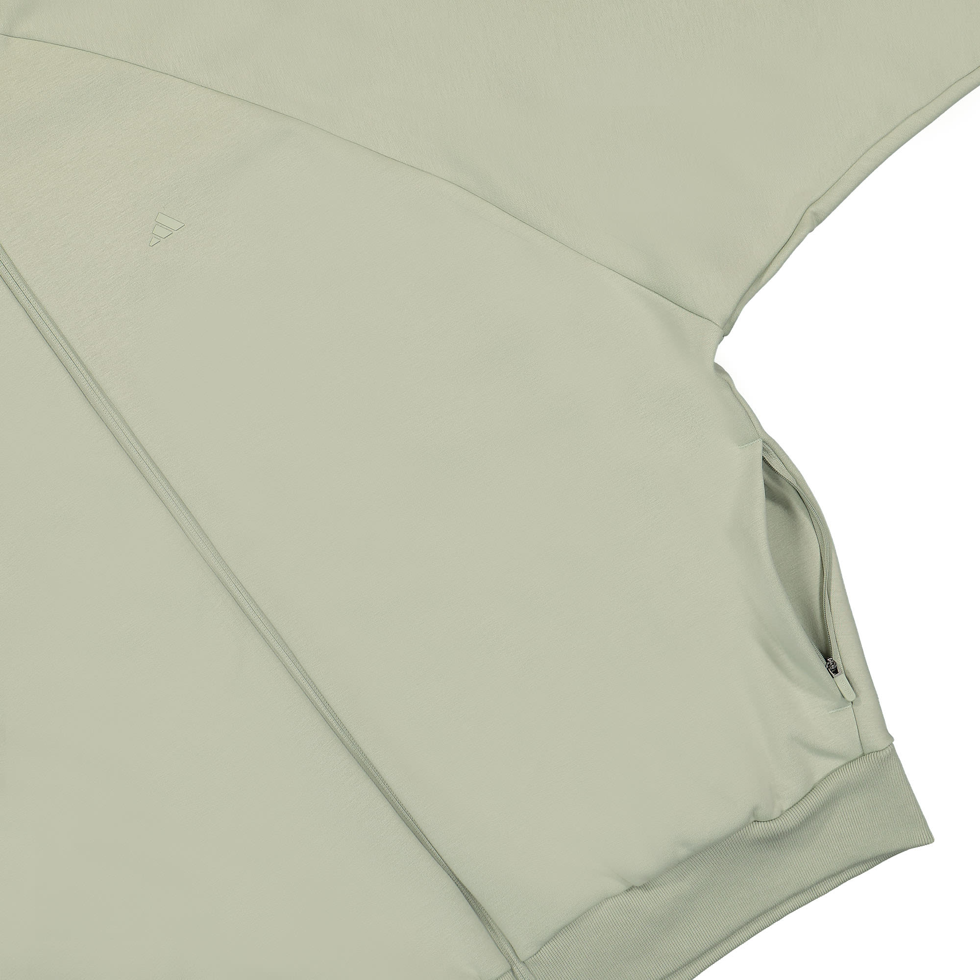 adidas One Basketball Fleece Track Top Halo Green Track Jackets Detailfoto | Overkill