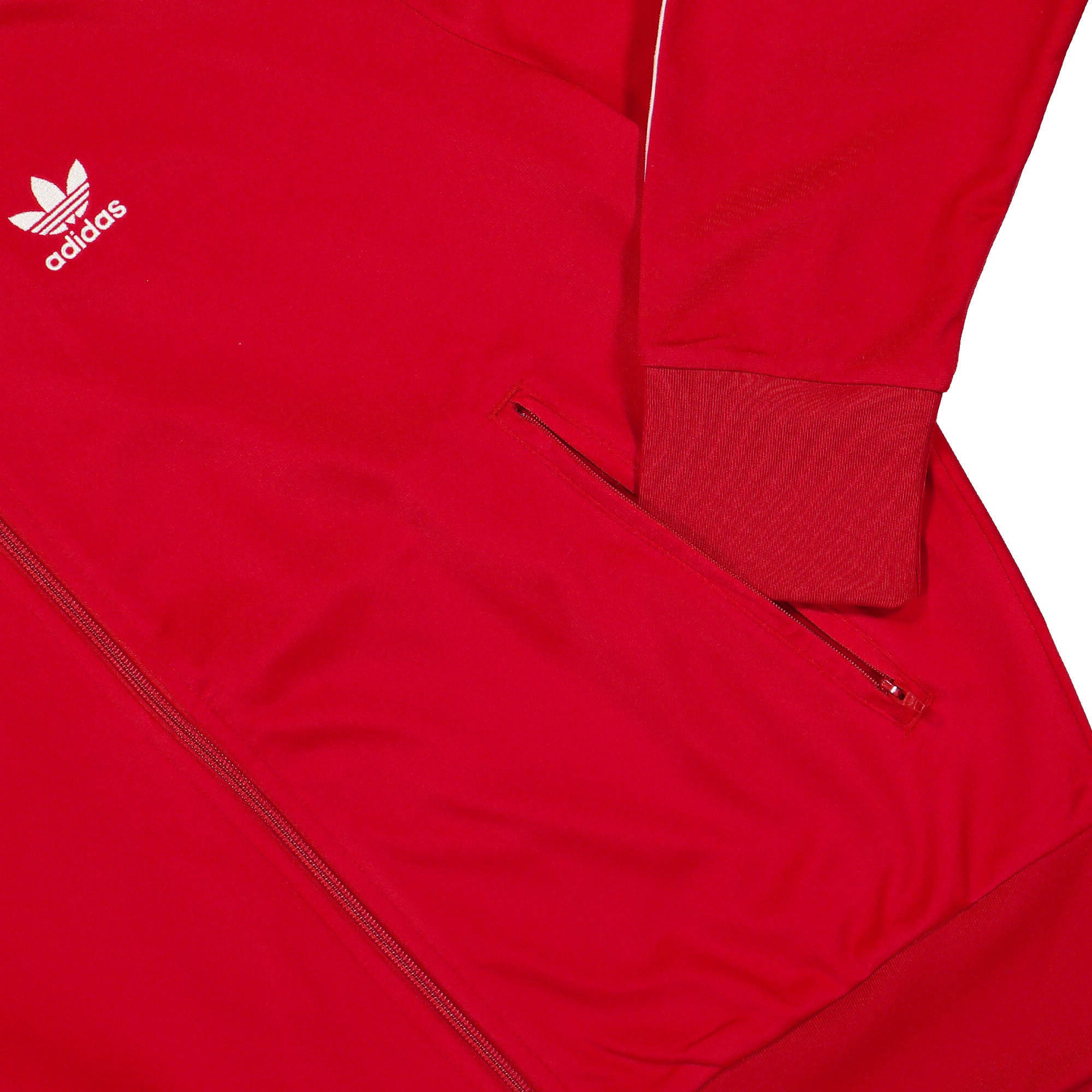 adidas Firebird Track Top Better Scarlet / White Track Jackets Detailfoto | Overkill