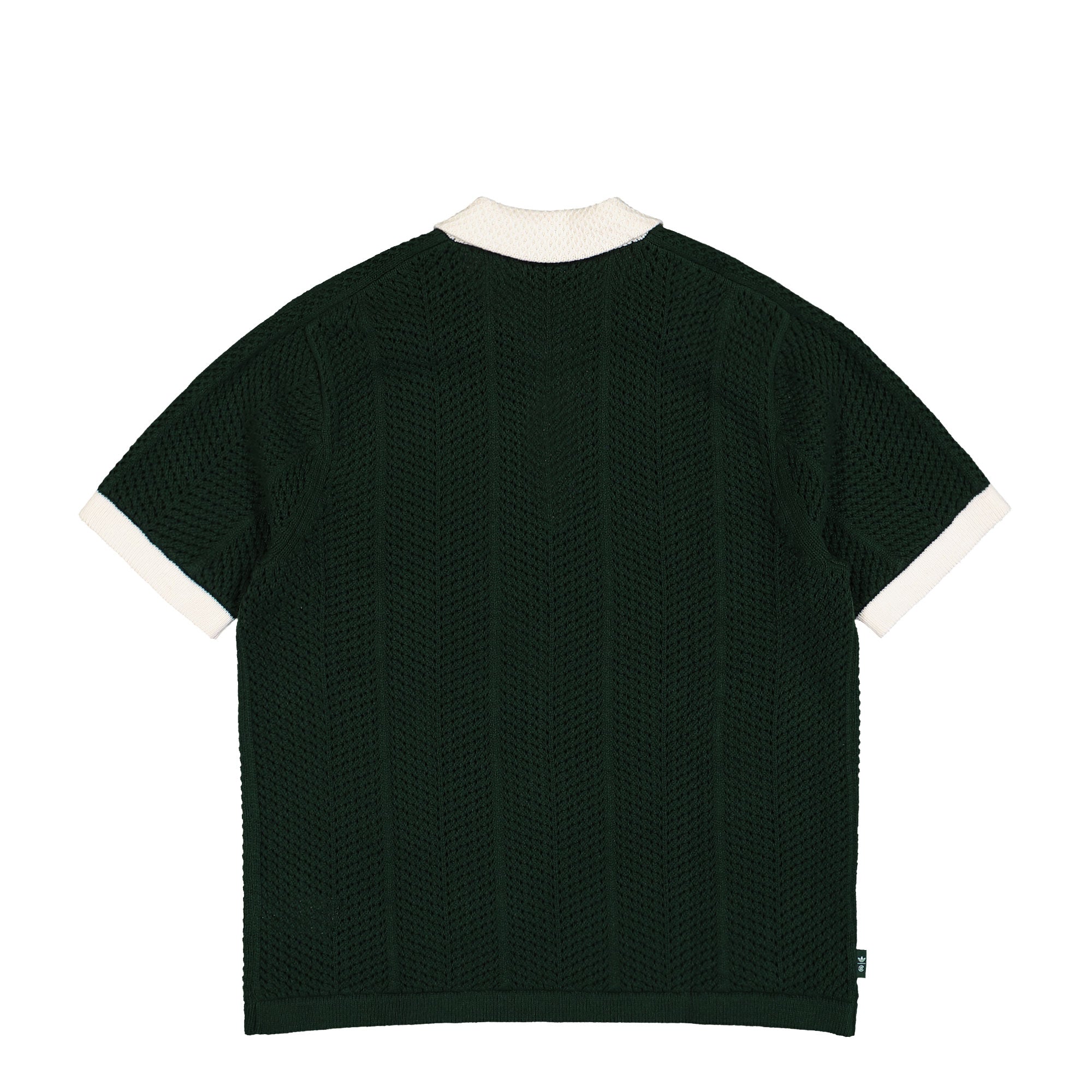 Clot x adidas Knit Polo Green Night Polo Shirt IK2942 Close-up | Overkill