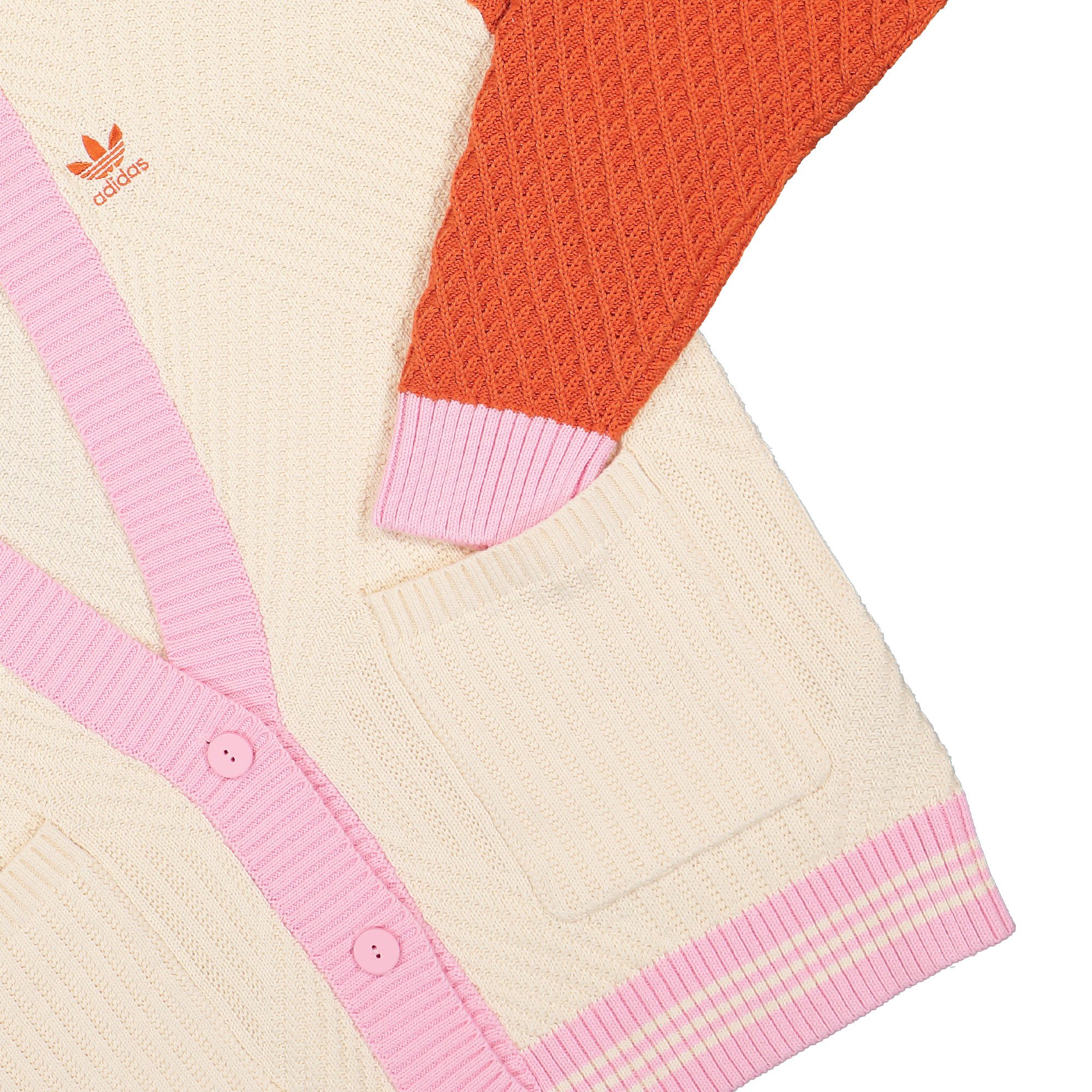 adidas W Adicolor 70s Cardigan Knit Wonder White Cardigans Detailfoto | Overkill