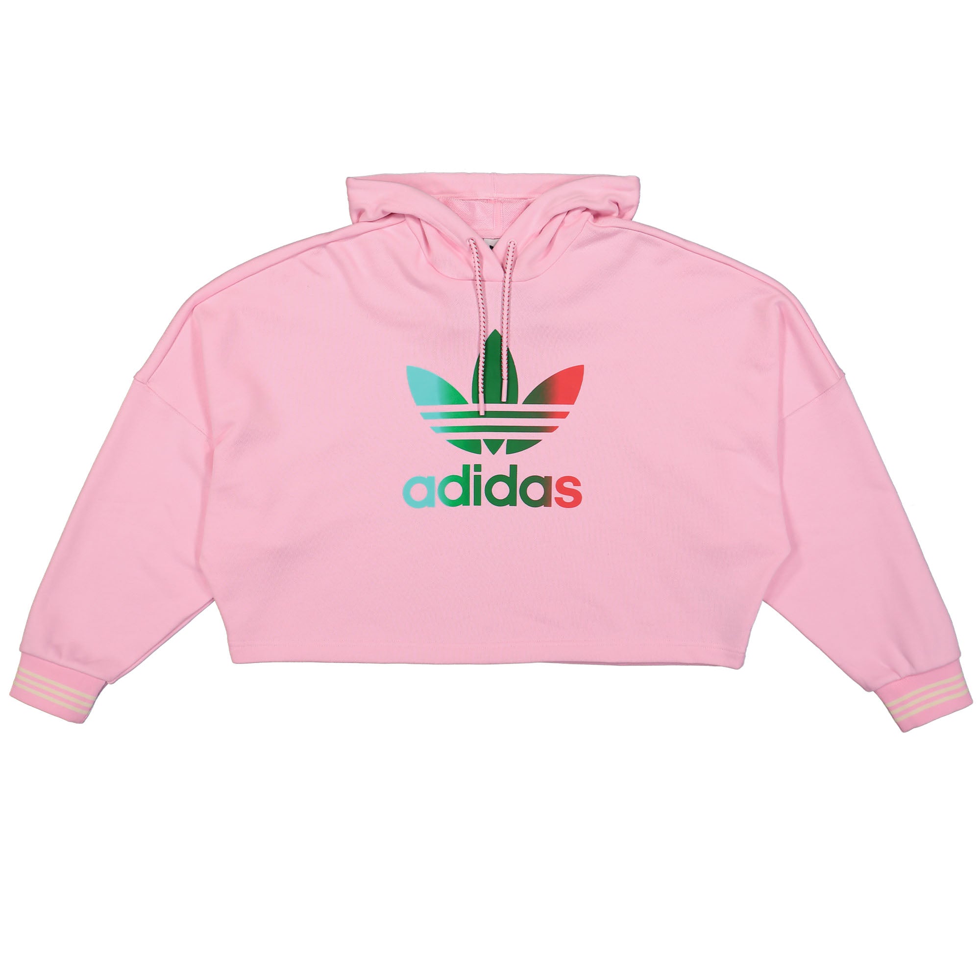 adidas W Cropped Hoodie True Pink Hoodies IK7863 | Overkill