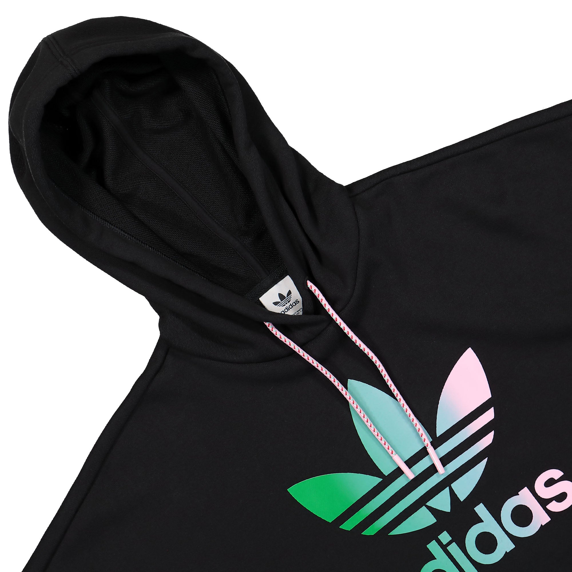 adidas W Cropped Hoodie Black Hoodies Close-up | Overkill