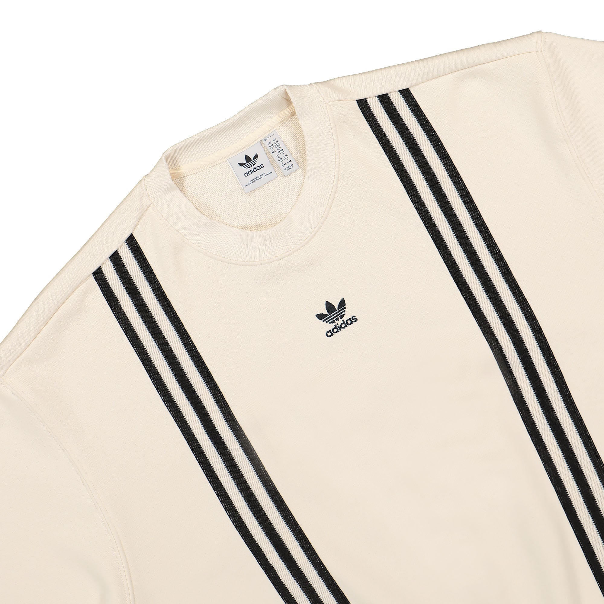 adidas W Adicolor 70s 3S Sweatshirt Wonder White Sweatshirts Close-up | Overkill