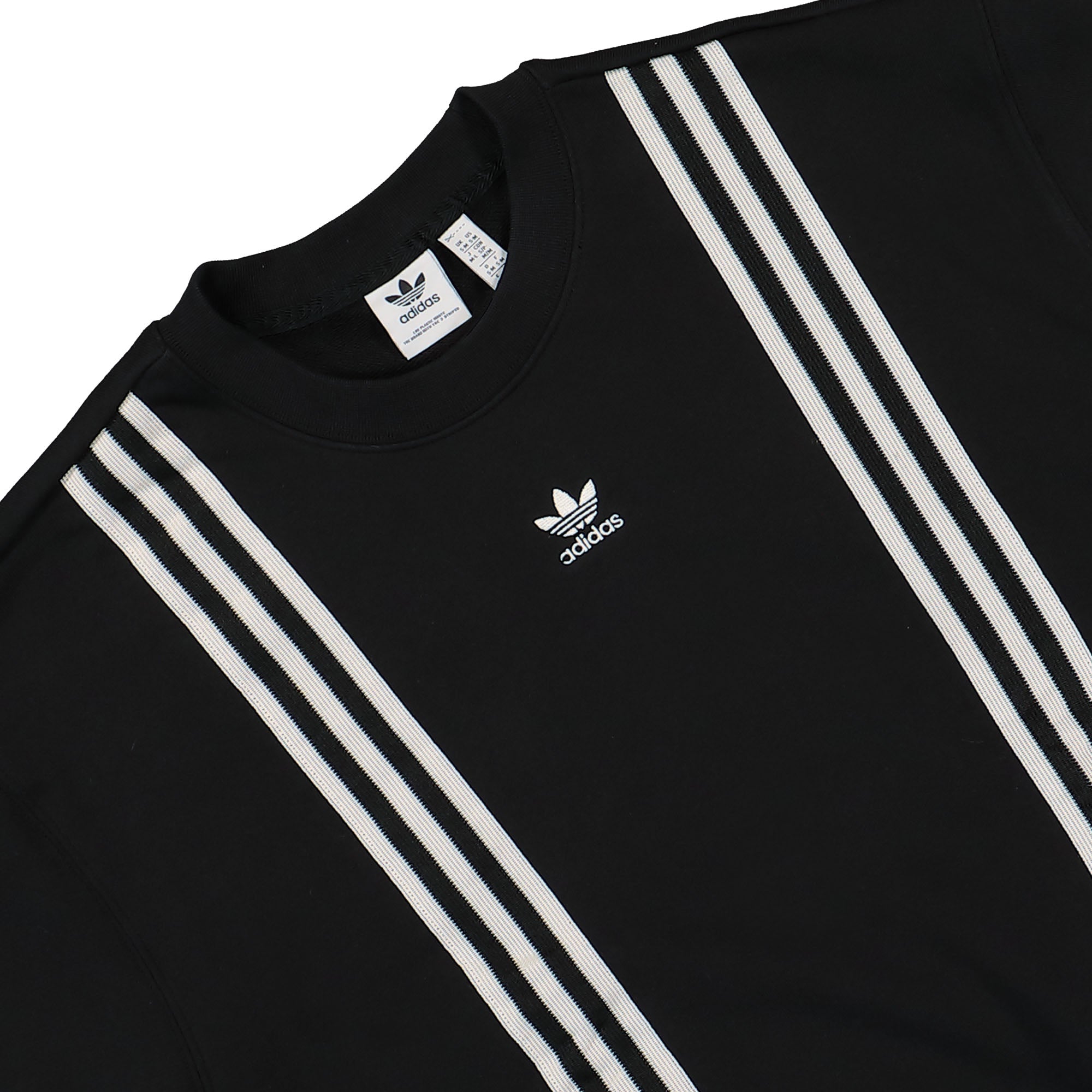 adidas W Adicolor 70s 3S Sweatshirt Black Sweatshirts Close-up | Overkill