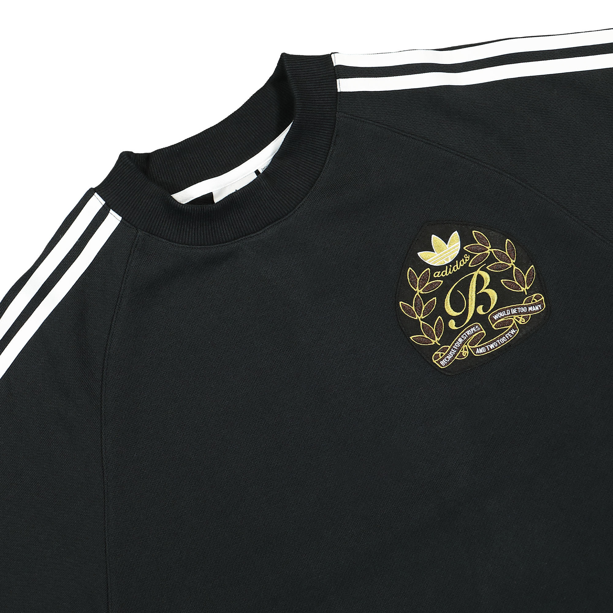 adidas Blondey x adidas Tee Crew Black / White T-Shirts Close-up | Overkill