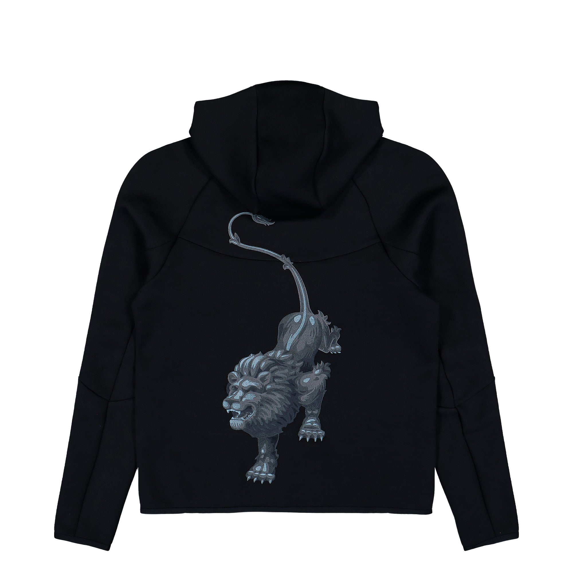Patta x Nike KNVB Netherlands Tech Fleece FZ Hoodie Black / White Hoodies IM3206 010 Close-up | Overkill