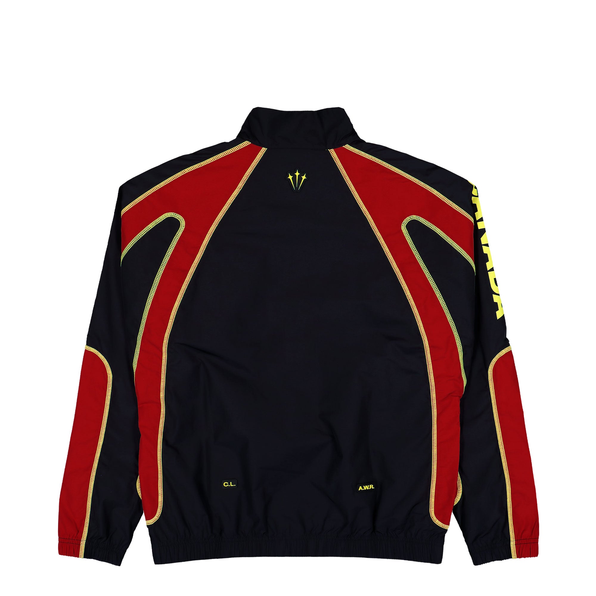 NOCTA x Nike Canada Soccer Track Jacket Black / Gym Red / Sonic Yellow / Sonic Yellow Track Jackets IM3235 010 Close-up | Overkill