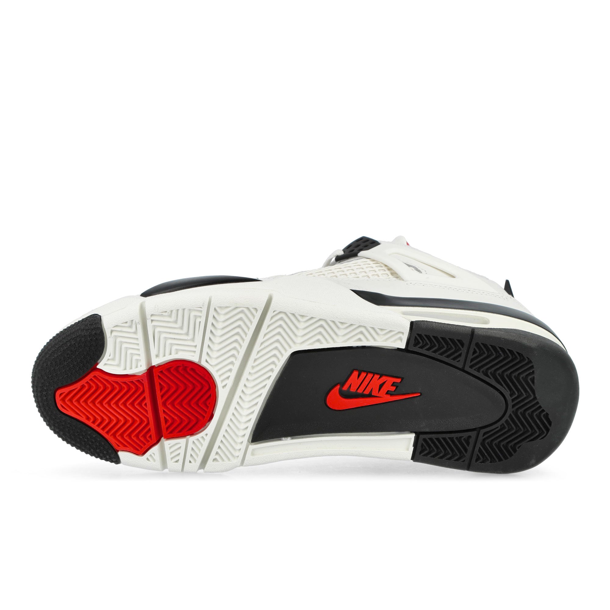 Jordan Air Jordan 4 Retro Sail / Black - University Red Mid Top Sneakers IM4002 100 Detail View 1 | Overkill