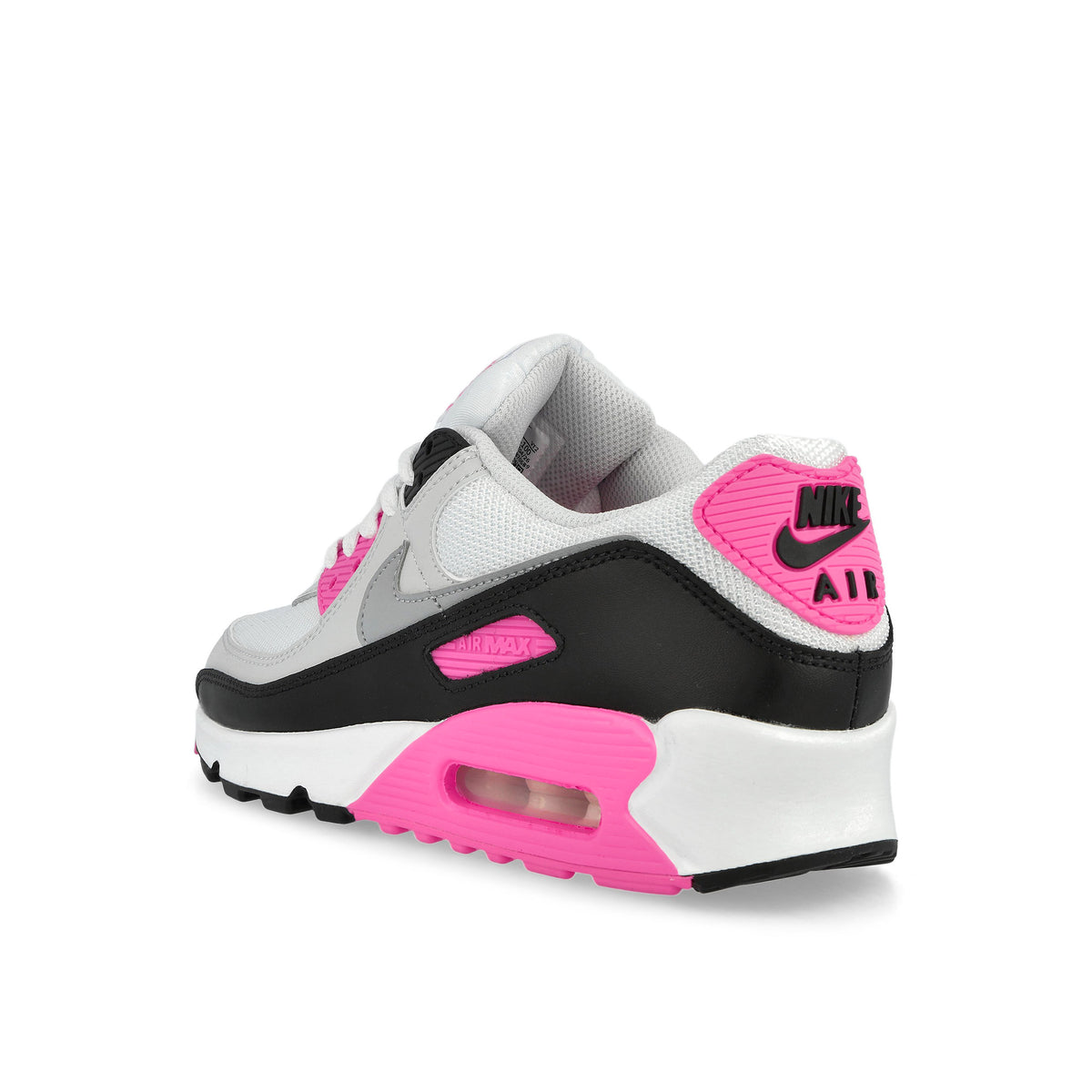 Nike Wmns Air Max 90 White / Wolf Grey - Pink Glow - Black sneaker IM4613 100 Material | Overkill
