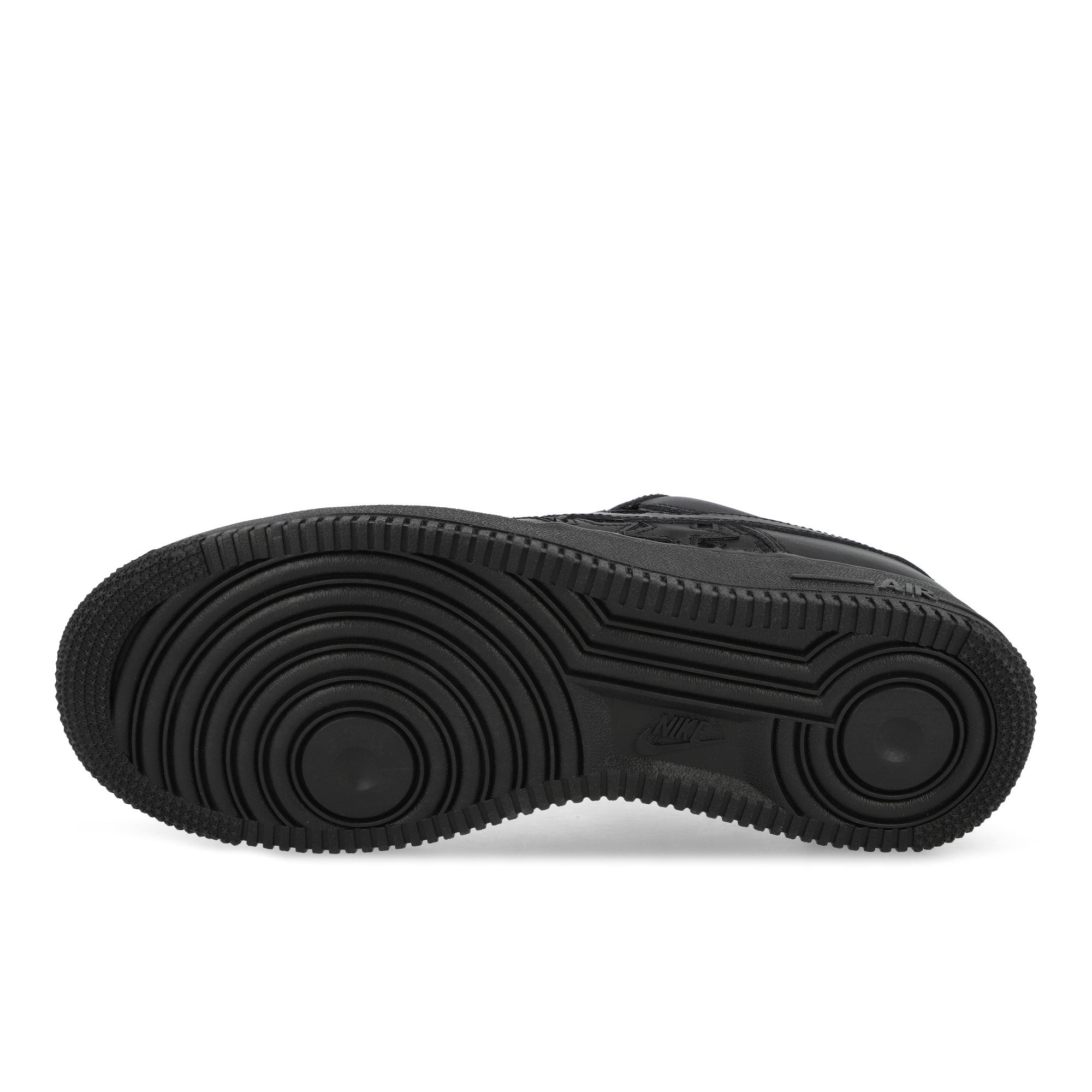Nike Air Force 1 '07 Edge Black / Black - Metallic- Silver Low Top Sneakers IM5750 001 Detail View 1 | Overkill