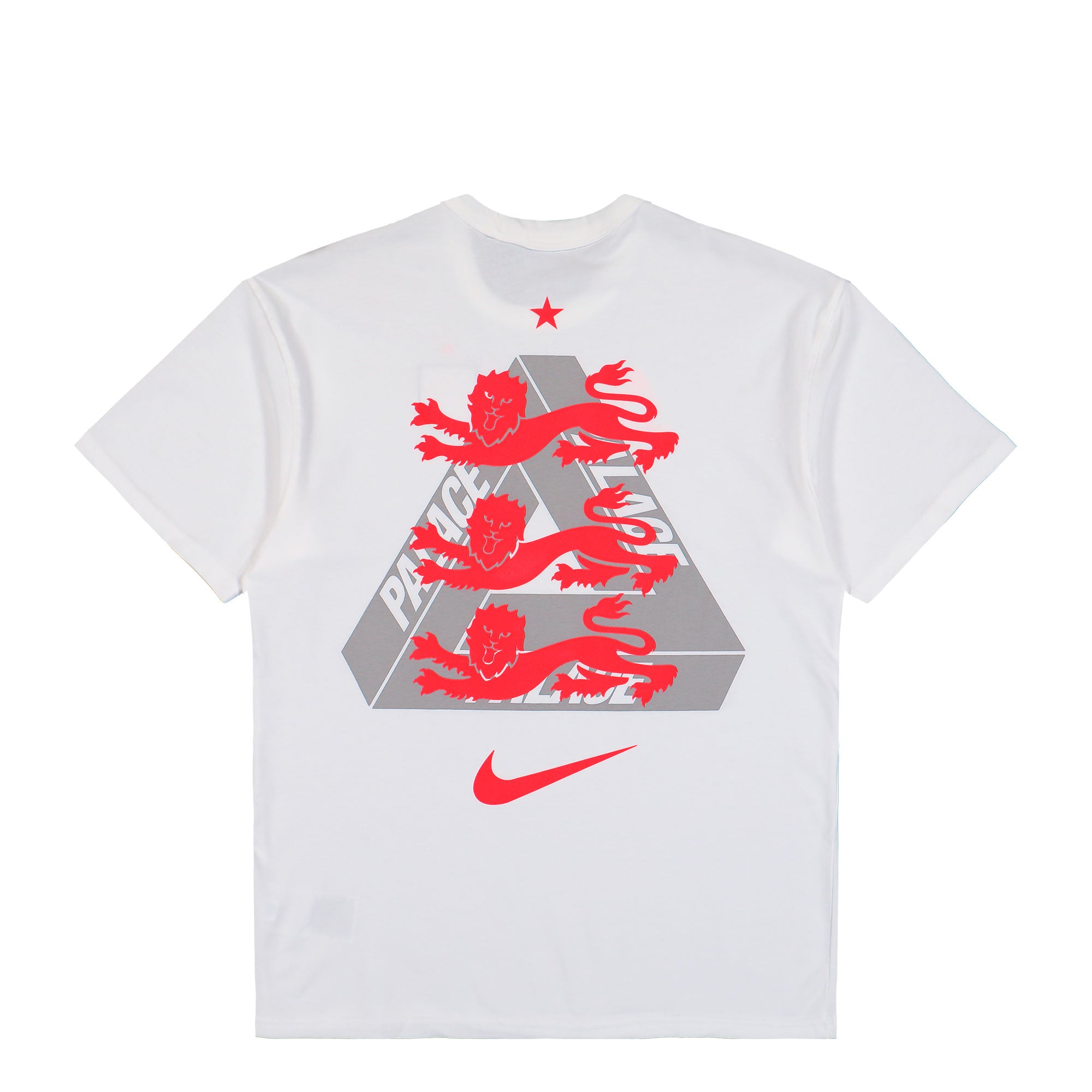 Palace x Nike FA England Premium Tee White T-Shirts IM6598 100 Close-up | Overkill