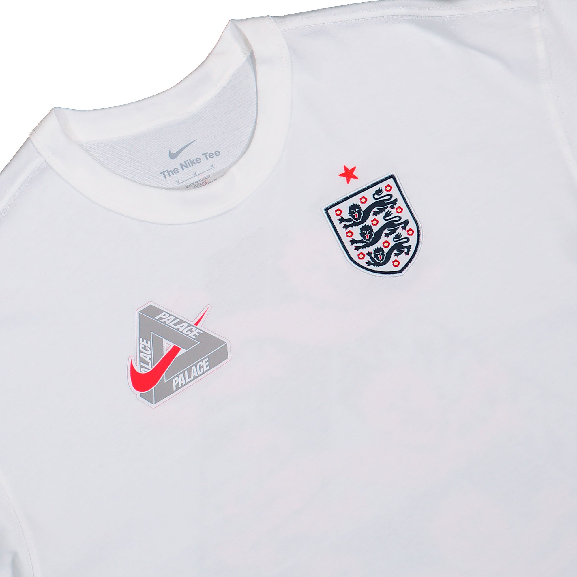 Palace x Nike FA England Premium Tee White T-Shirts IM6598 100 Detailfoto | Overkill
