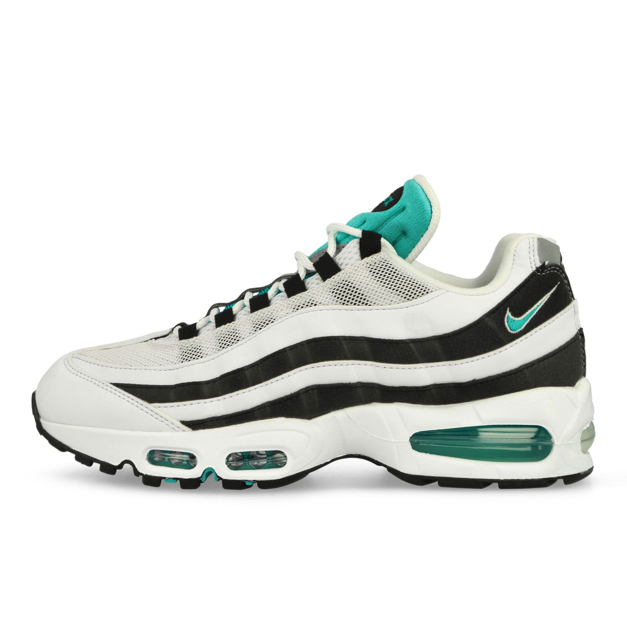 Nike Air Max 95 OG Black Border White / Hyper Jade - Black - Metallic Silver Low Top Sneaker IM7409 100 | Overkill
