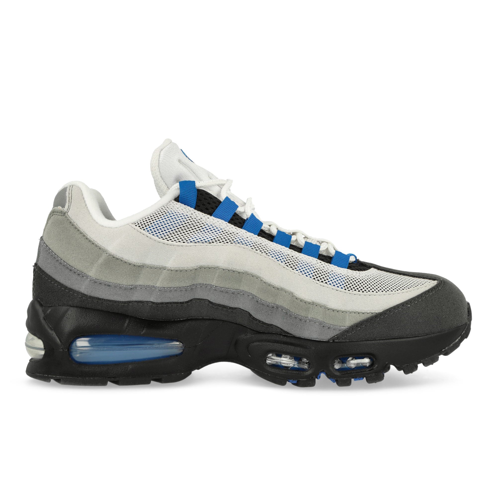Nike Air Max 95 Blue Spark White / Blue Spark - Neutral Grey Low Top Sneakers IM7410 100 Silhouette | Overkill