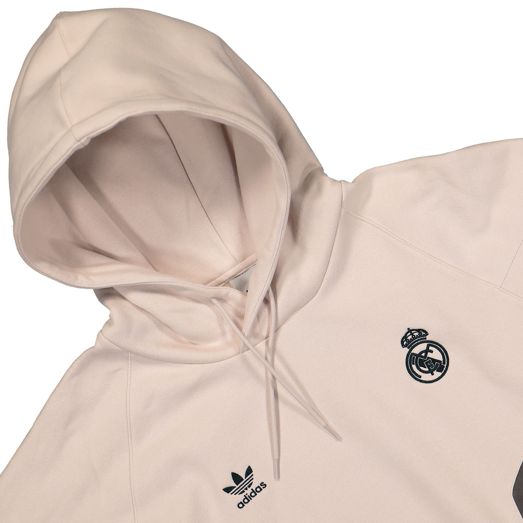 adidas Real OG Hoodie Putty Mauve / Charcoal Hoodies Close-up | Overkill