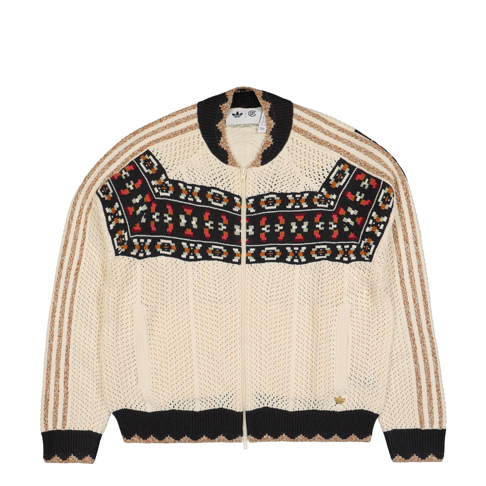 adidas Knit Track Top Cream White Track Jackets IM7909 | Overkill