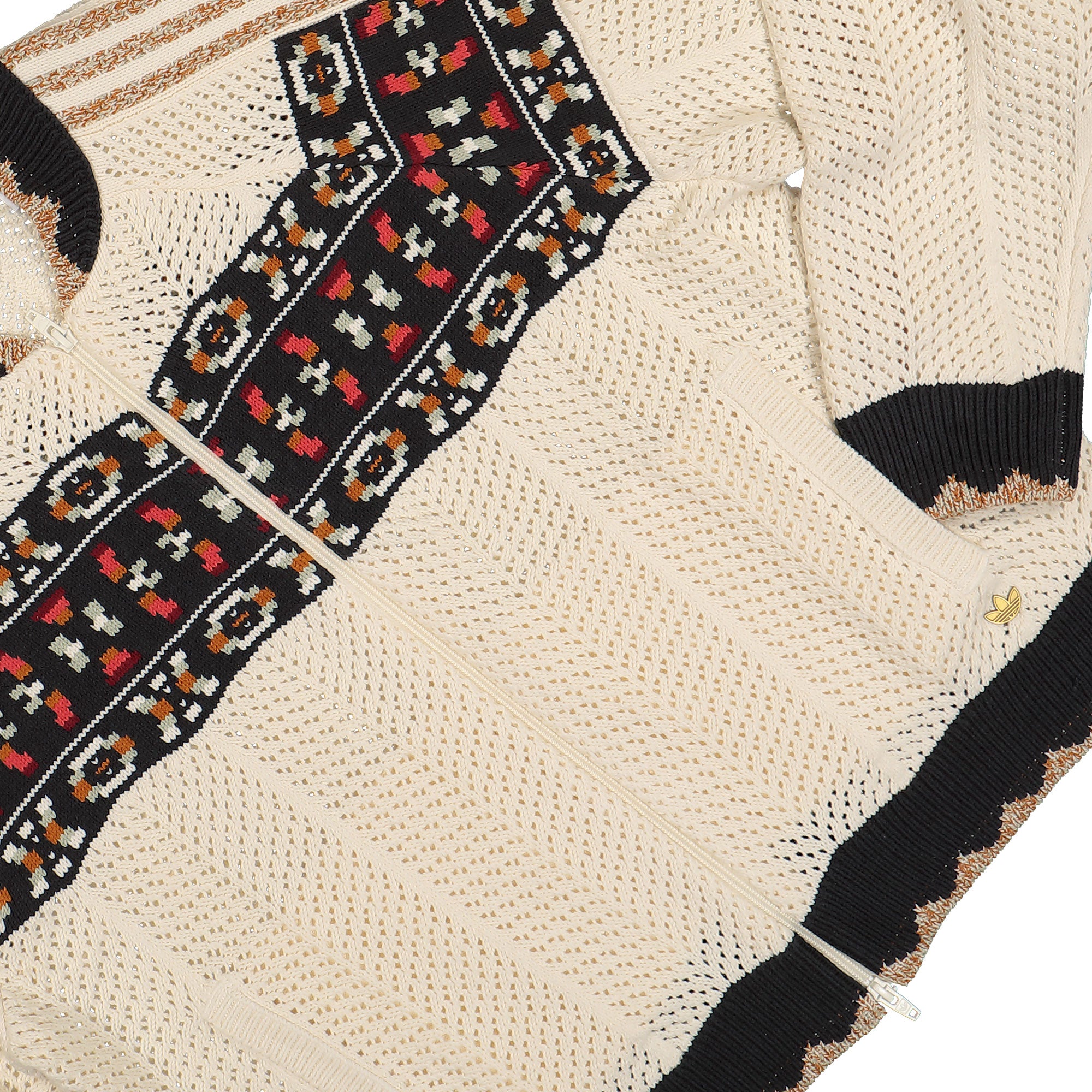 adidas Knit Track Top Cream White Track Jackets Detailfoto | Overkill