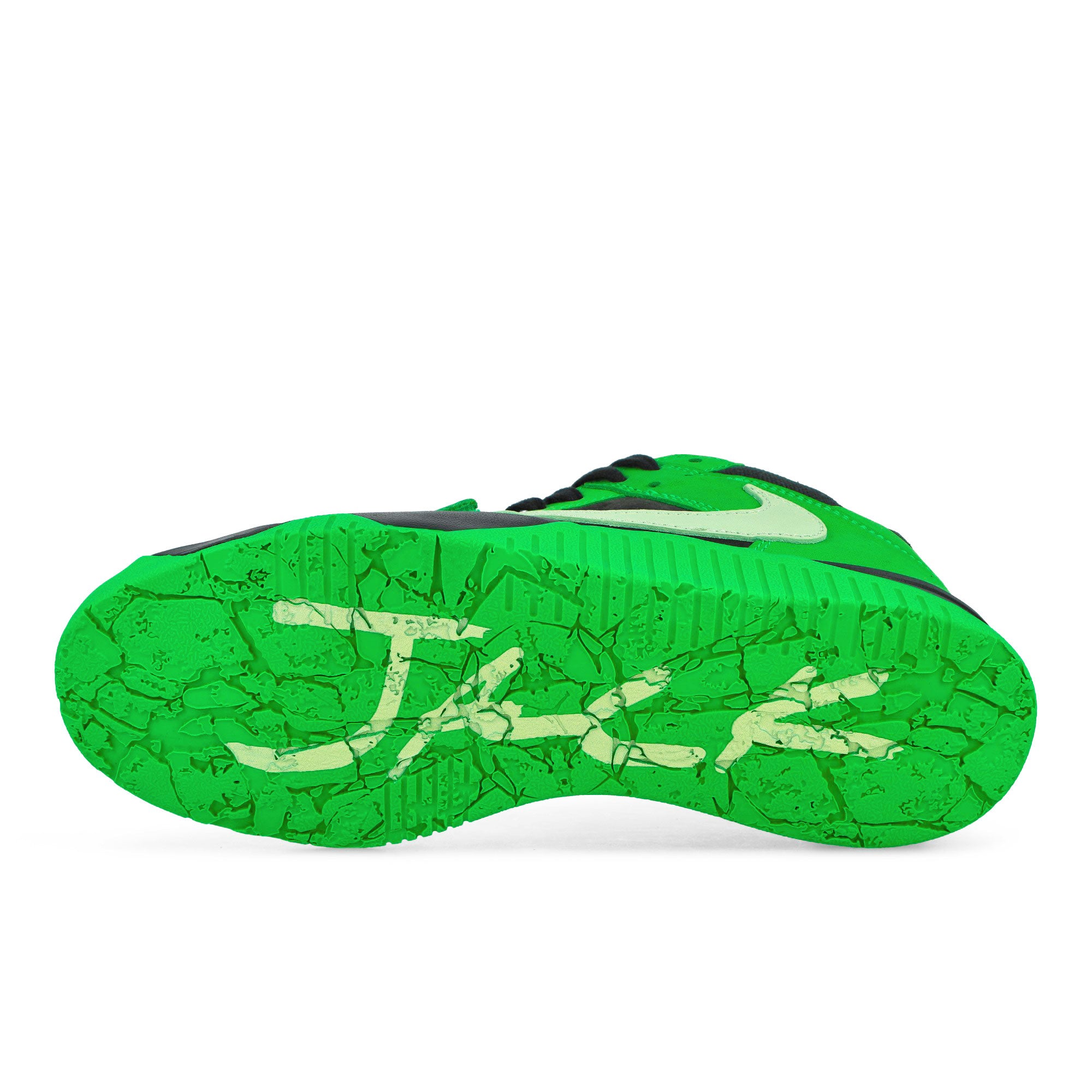 Travis Scott x Jordan Jumpman Jack TR Green Spark / Vapor Green - Black Sneaker IM9113 300 Detail View 1 | Overkill