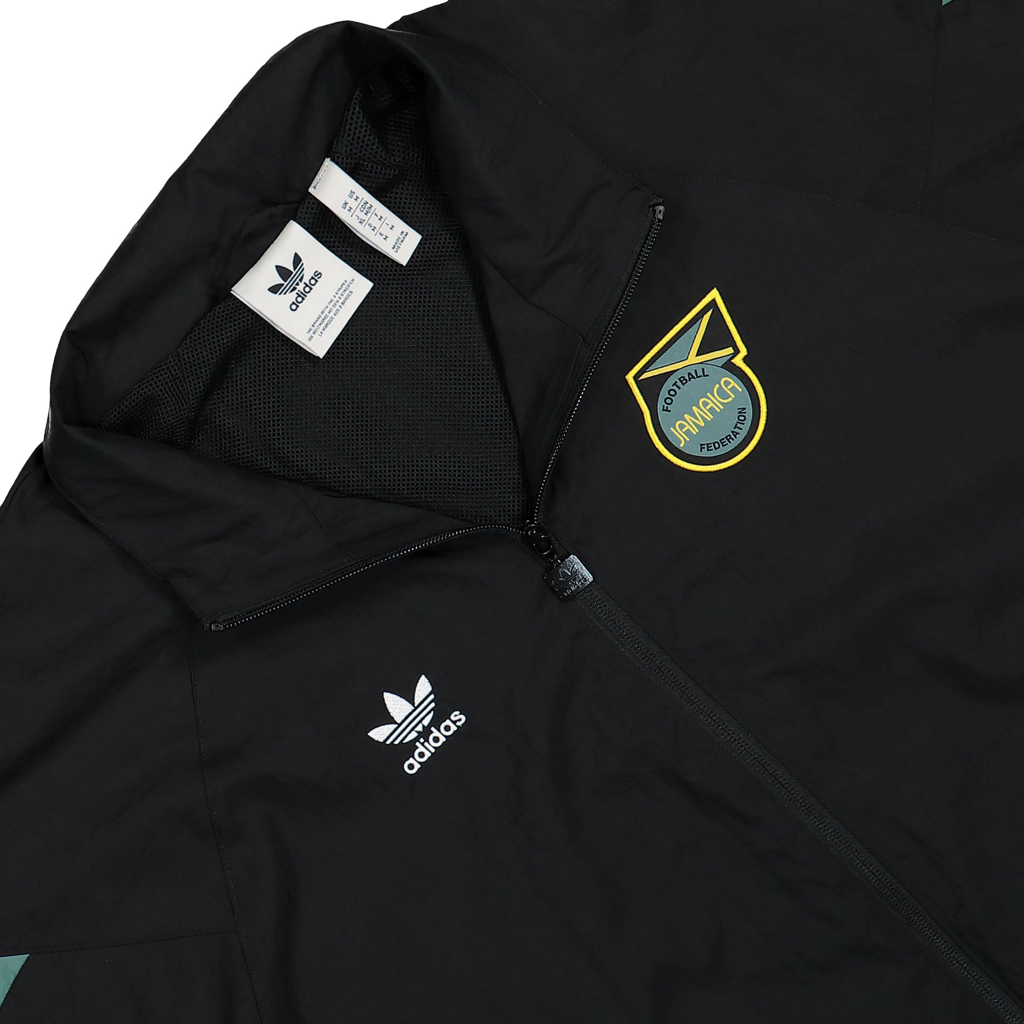 adidas Jamaica OG Track Top Black Track Jackets Close-up | Overkill
