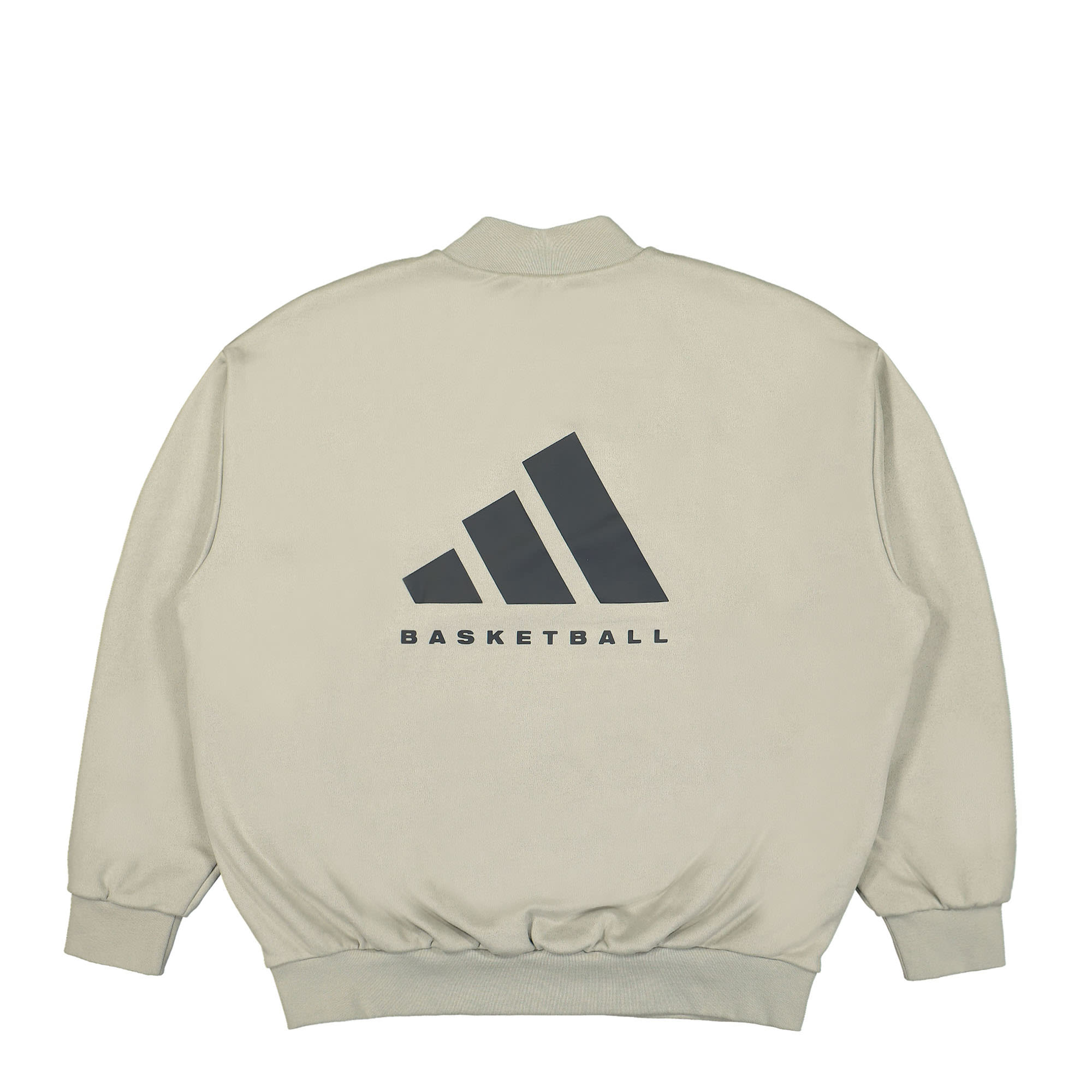 adidas One Basketball Suede Crew Sesame Sweatshirts Close-up | Overkill