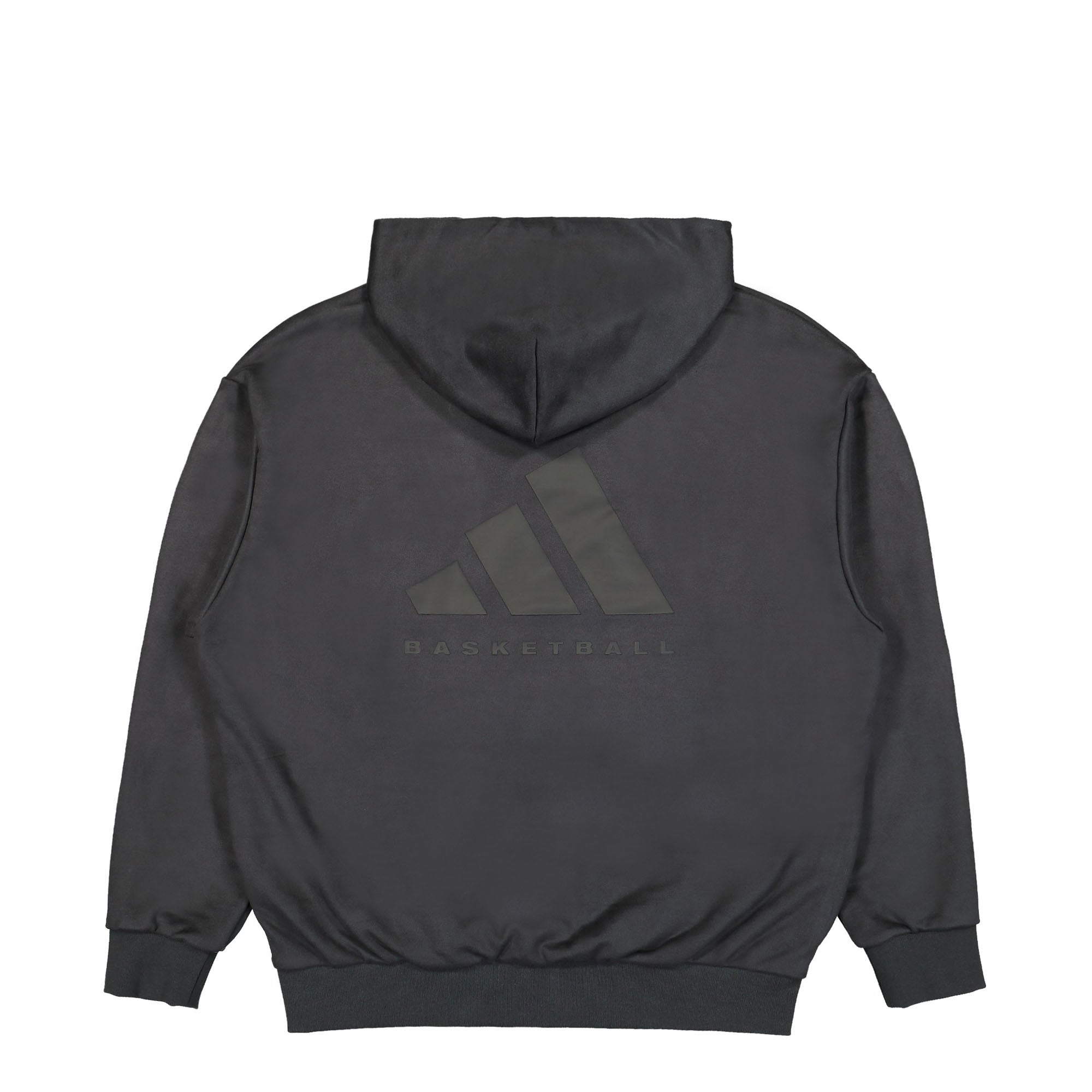 adidas One Basketball Suede Hood Carbon Hoodies Close-up | Overkill
