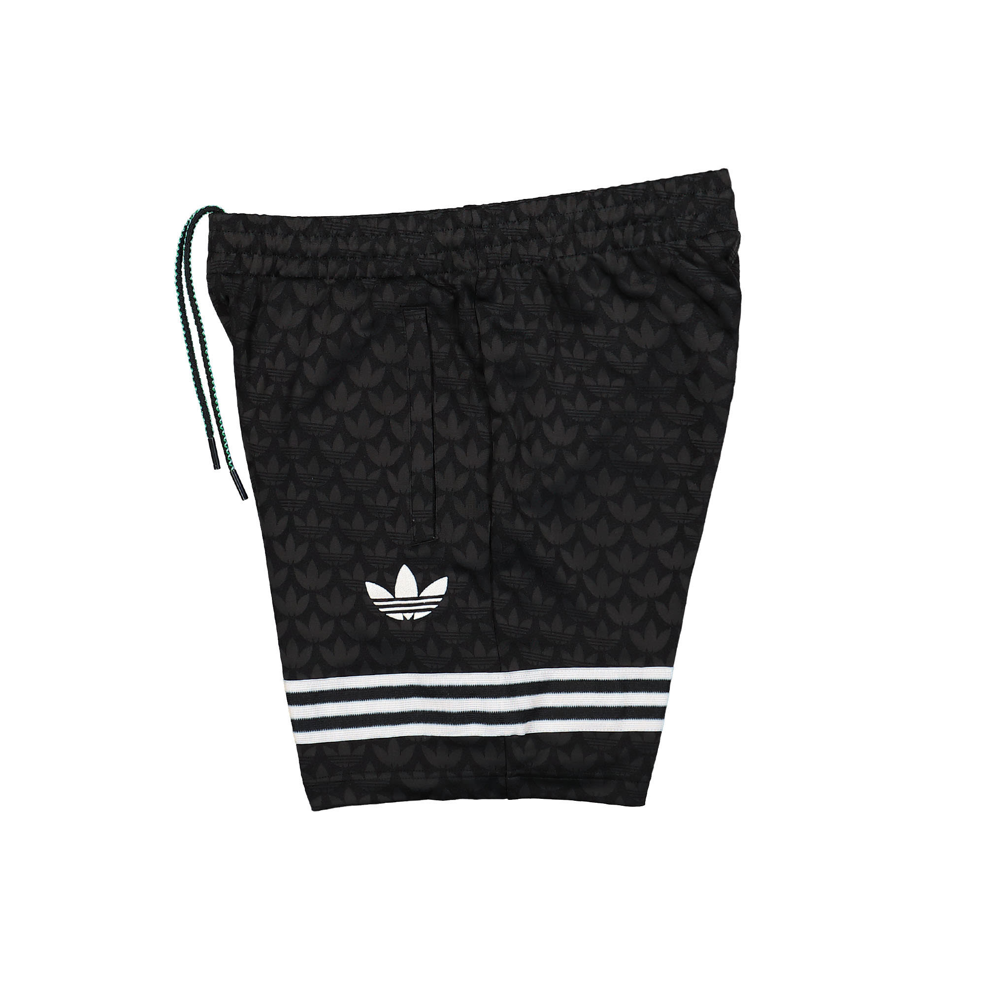 adidas Adicolor 70s Monogram Shorts Black Shorts Close-up | Overkill