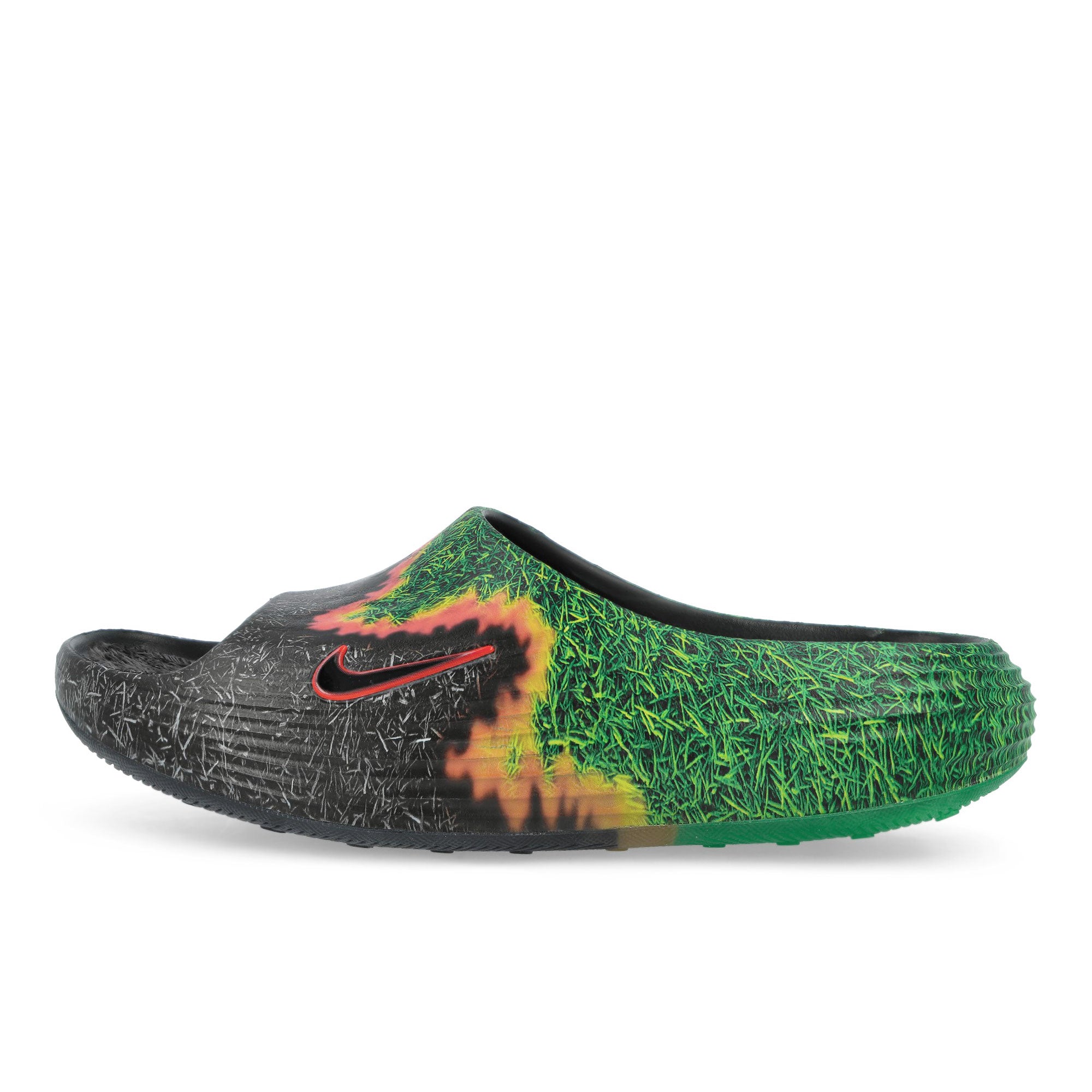 Nike Reactx Rejuven8 Slide QS .Swoosh Touch Grass Dark Smoke Grey / Black - Klly Green Slides, Sandals & Slippers IR0459 001 | Overkill